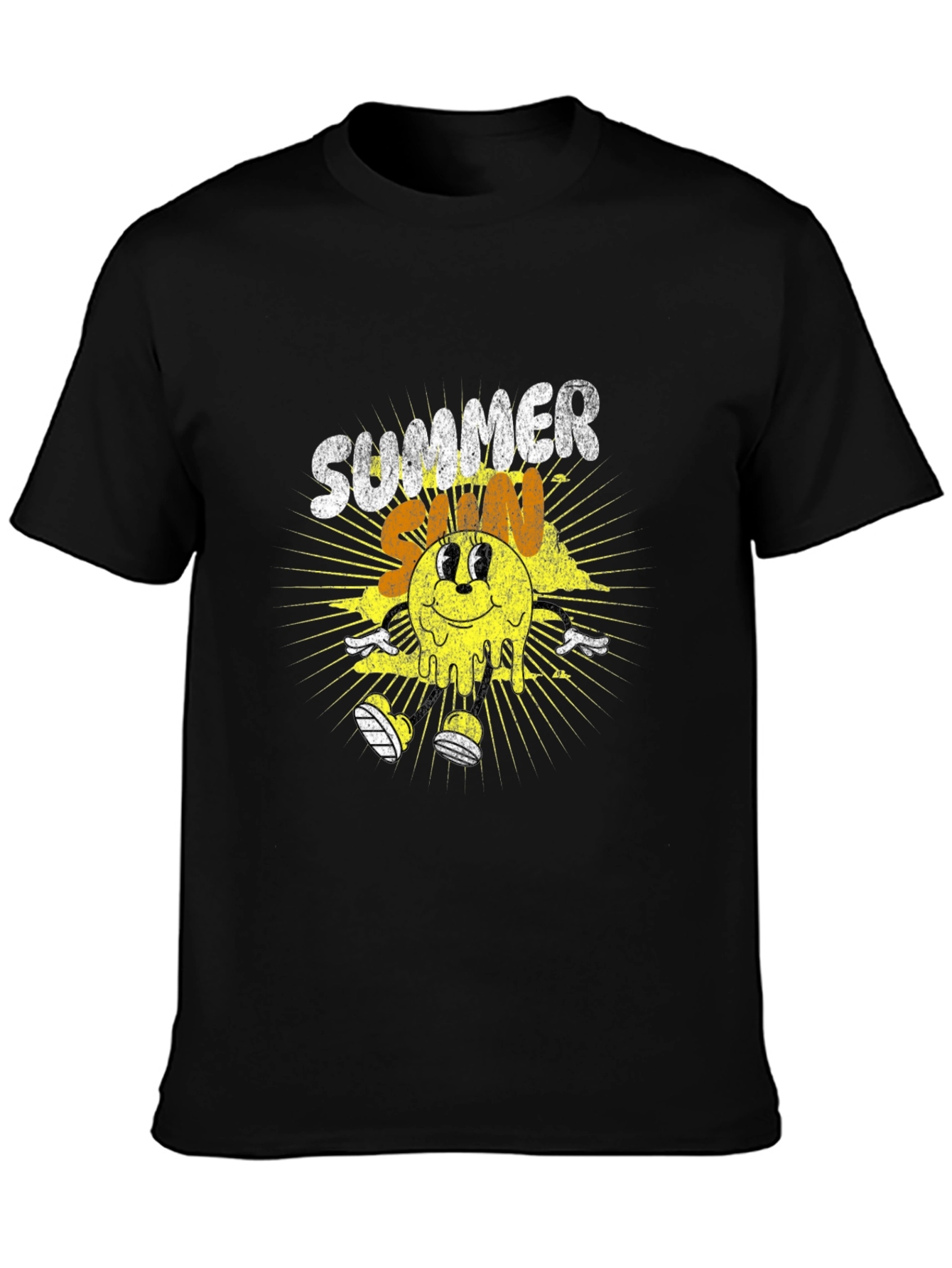 Summer Sun Graphic T-Shirt - Black Tee