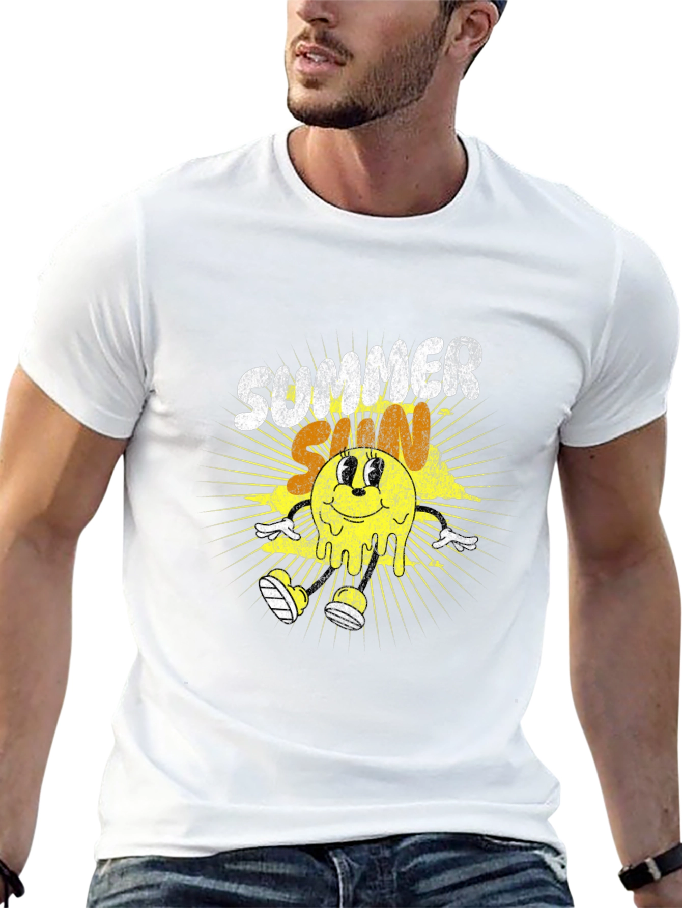 Summer Sun Graphic T-Shirt - Black Tee