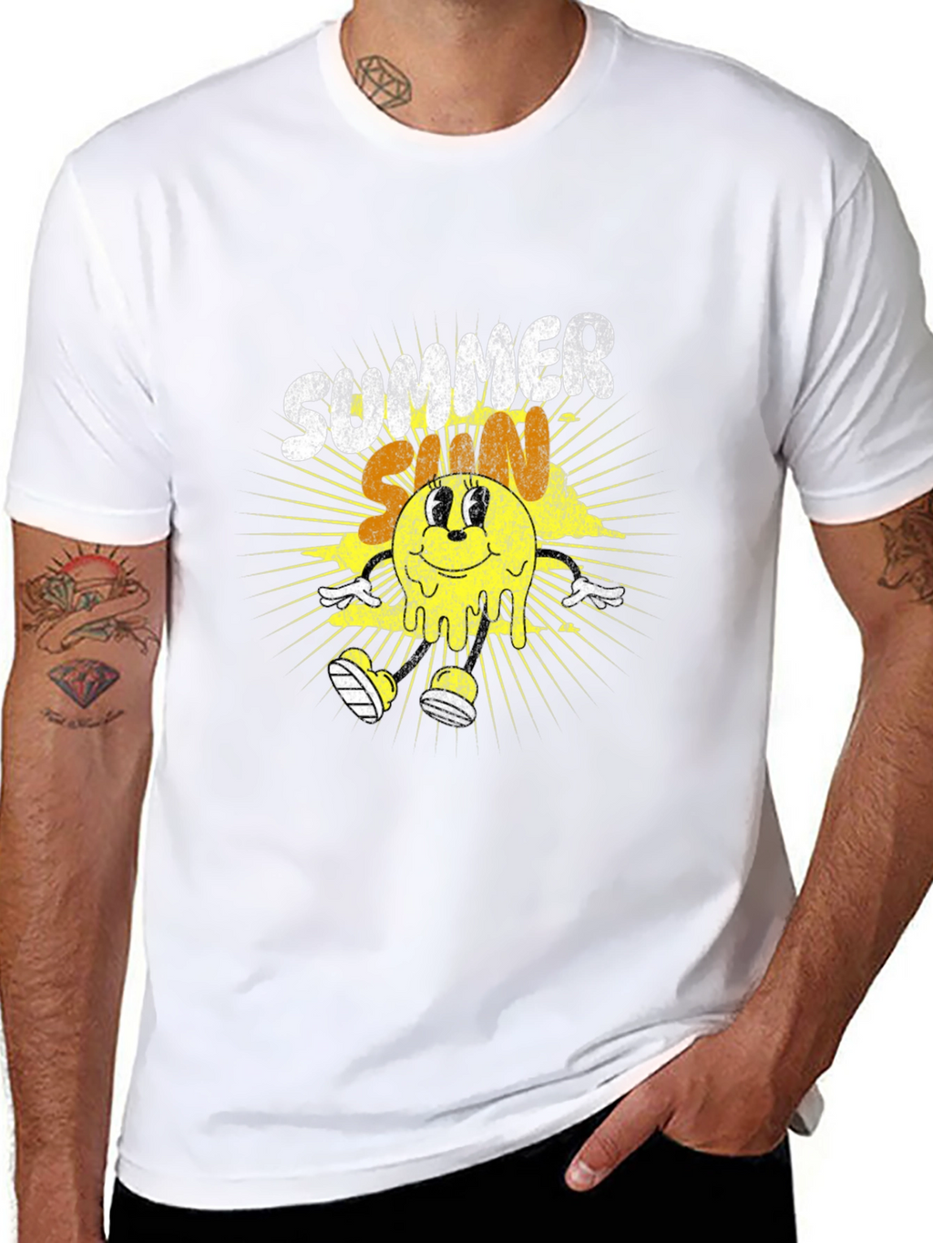 Summer Sun Graphic T-Shirt - Black Tee