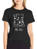Lucky Cat Graphic Tee - NE-OW Humor