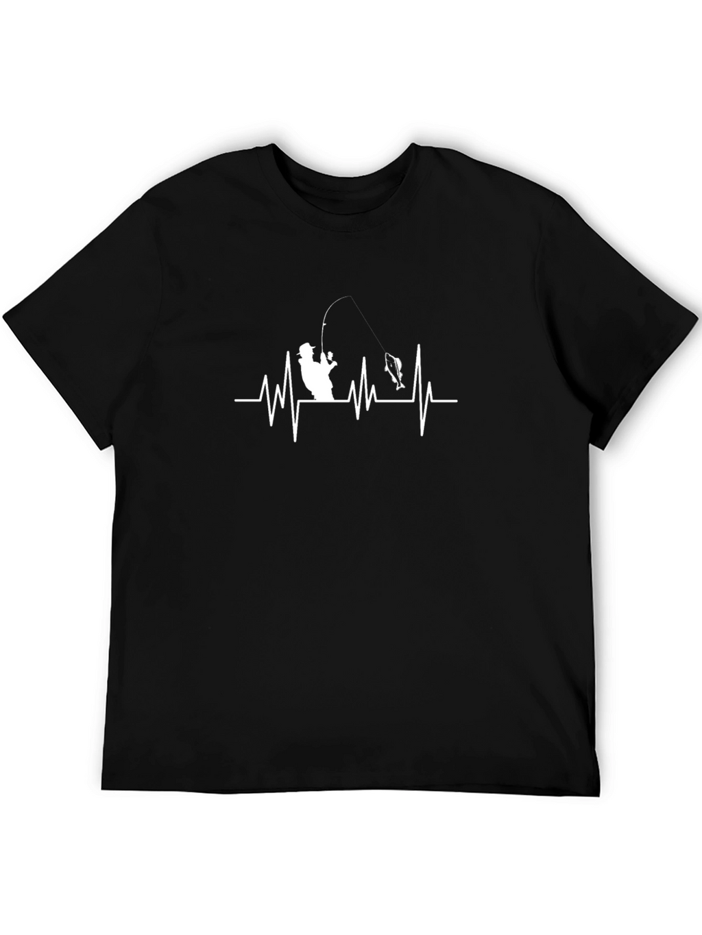 Fishing Heartbeat T-Shirt - Anglers Life Line Tee
