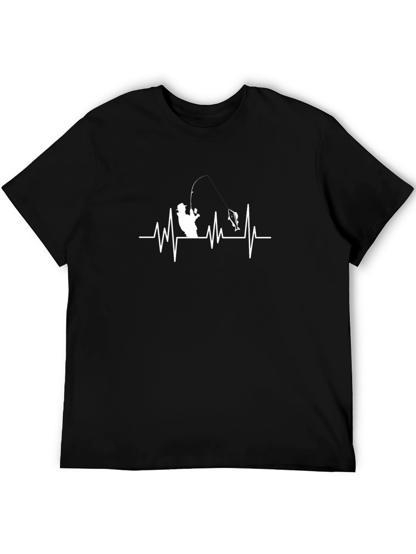 Fishing Heartbeat T-Shirt - Anglers Life Line Tee