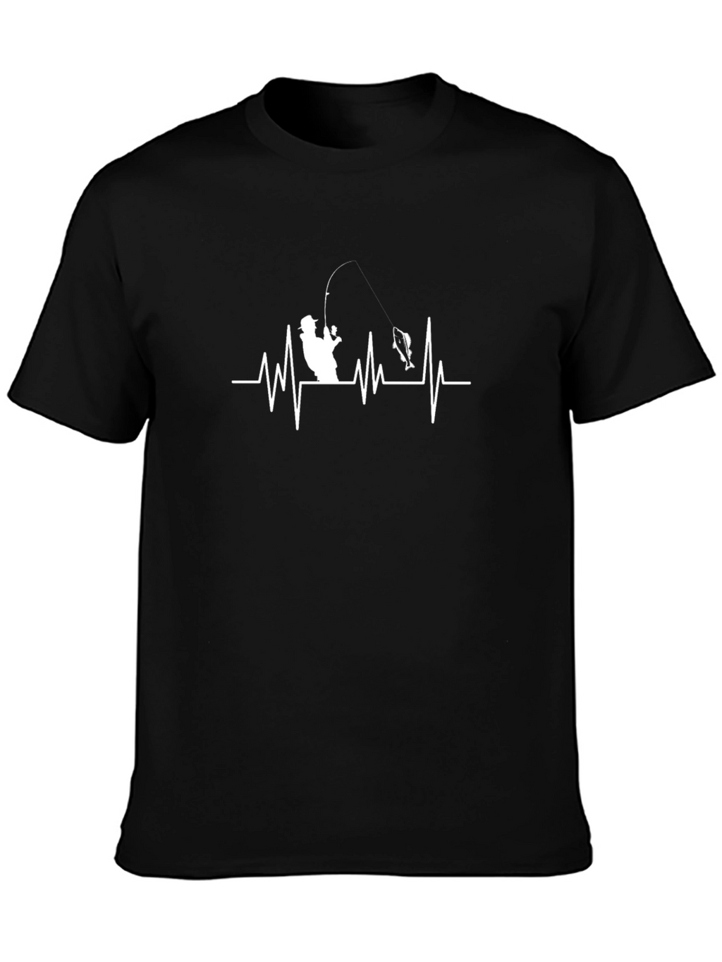 Fishing Heartbeat T-Shirt - Anglers Life Line Tee
