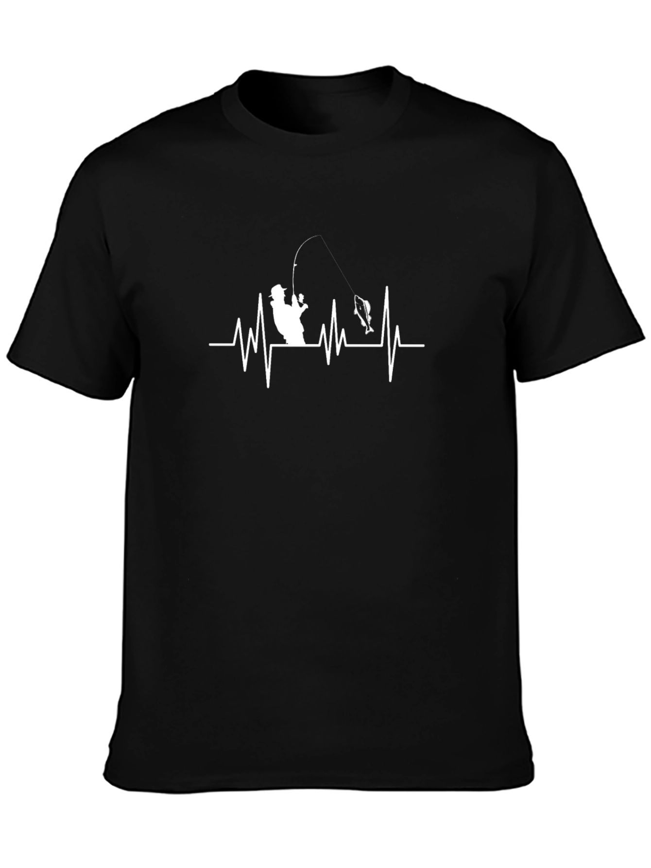 Fishing Heartbeat T-Shirt - Anglers Life Line Tee