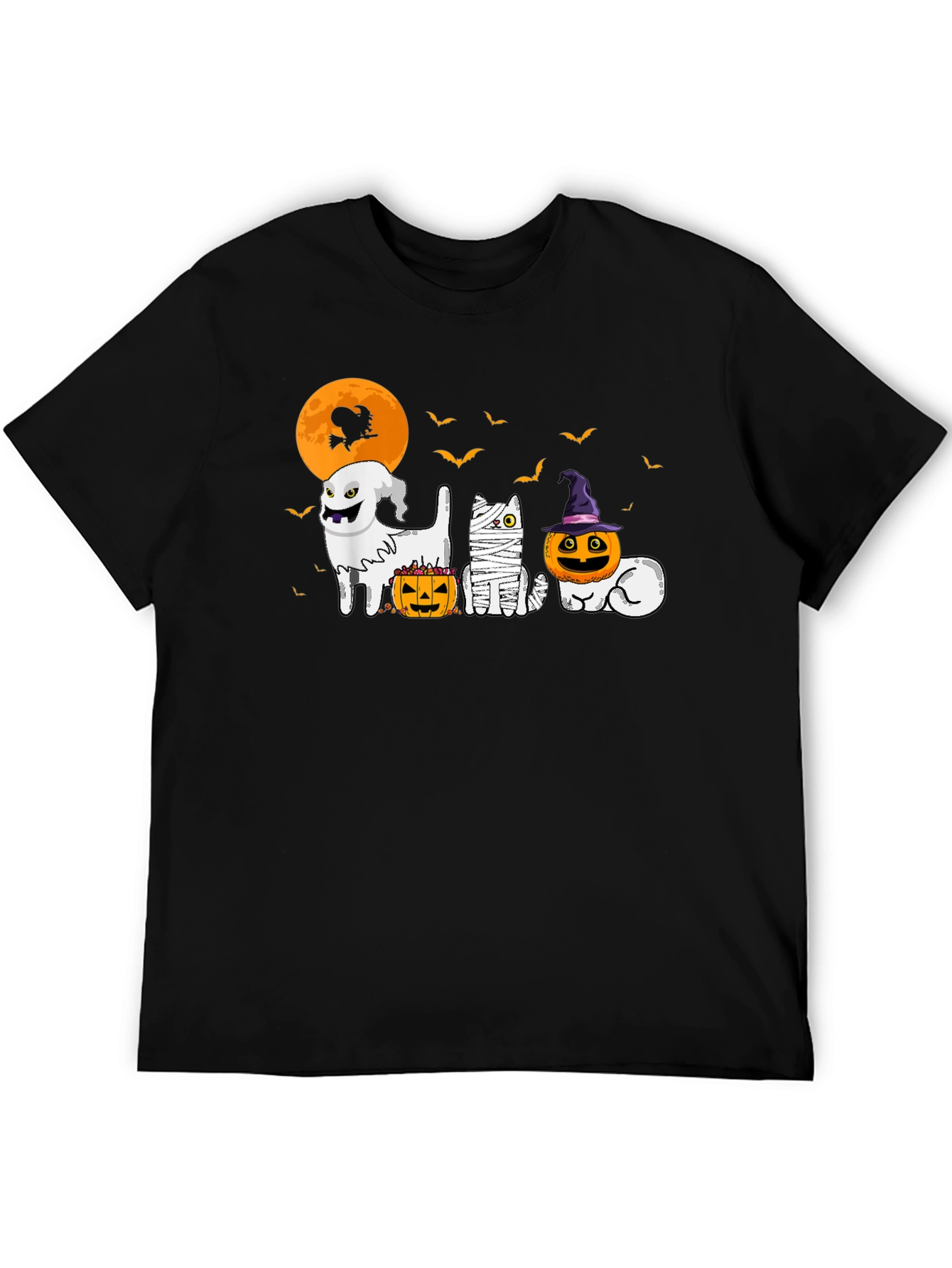 Halloween Cats & Dogs Graphic Tee