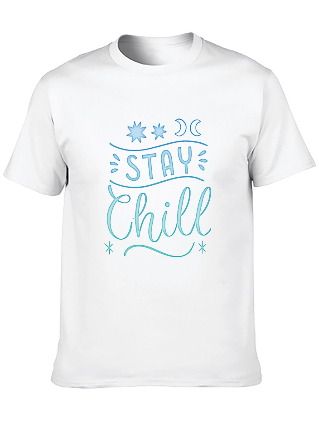 Stay Chill Graphic Tee - Relaxed Fit Black T-Shirt