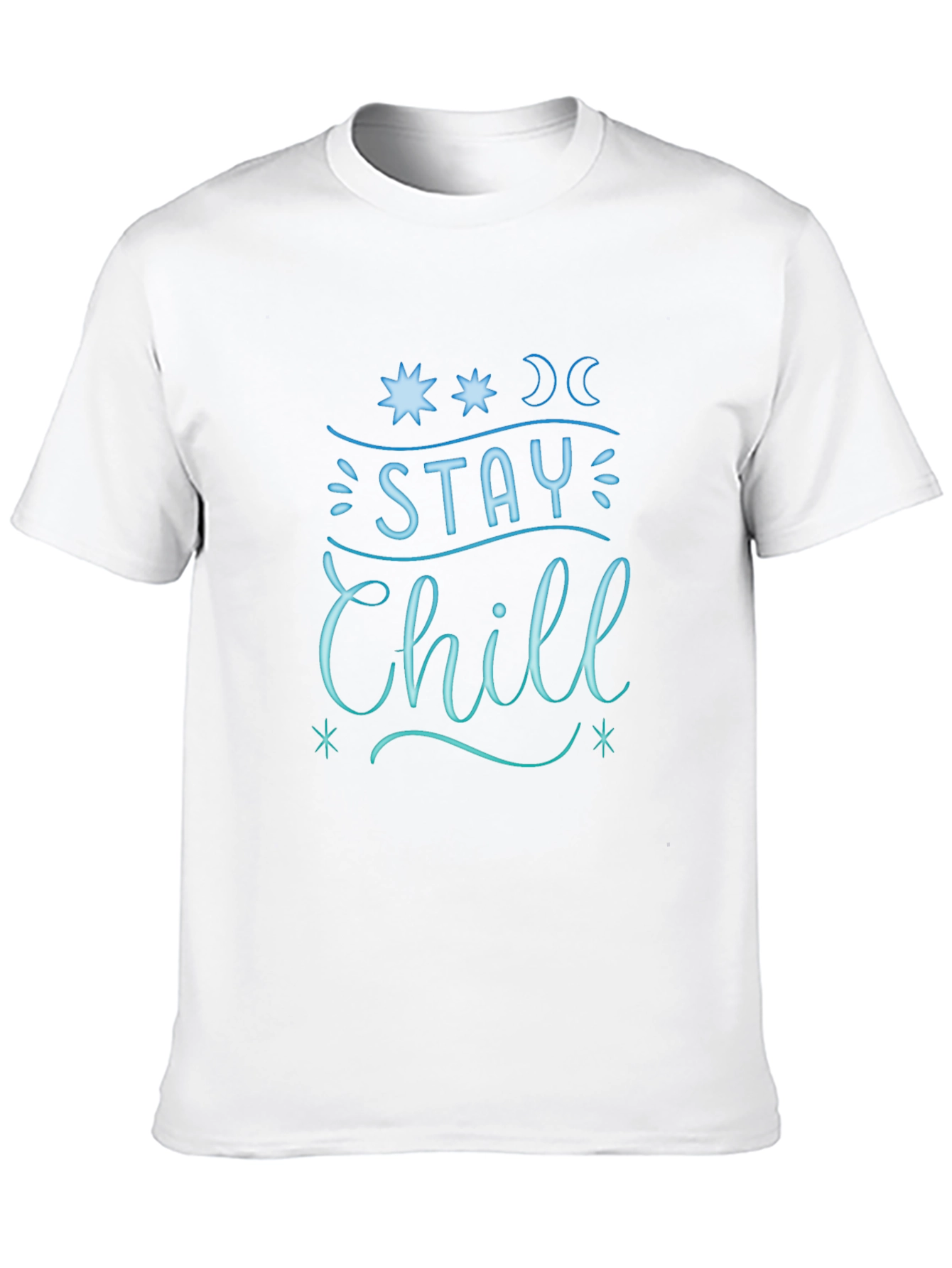 Stay Chill Graphic Tee - Relaxed Fit Black T-Shirt