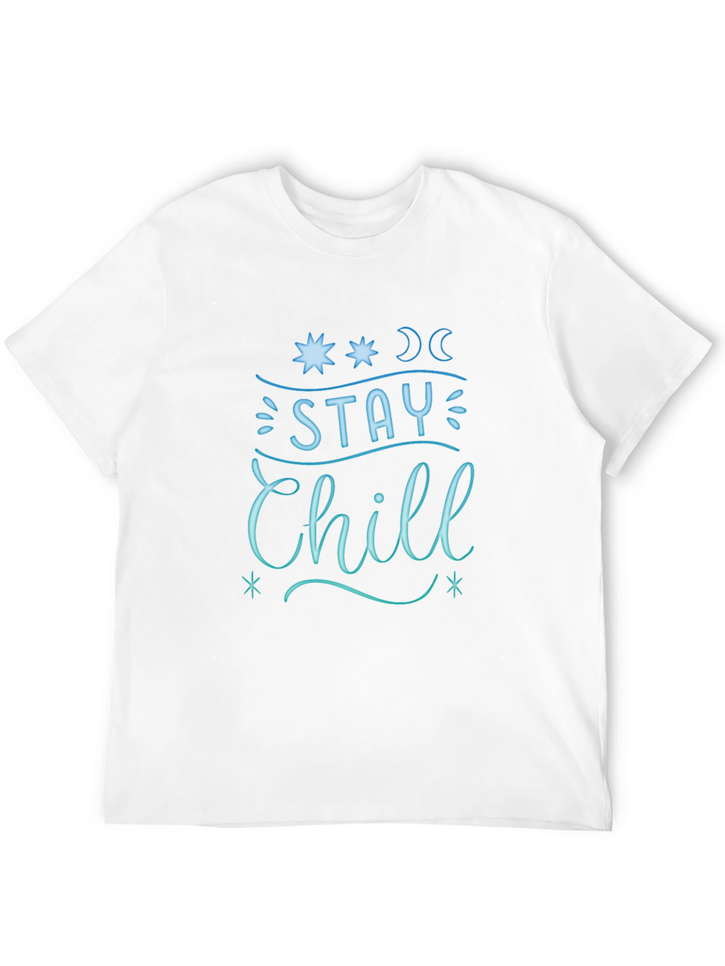 Stay Chill Graphic Tee - Relaxed Fit Black T-Shirt