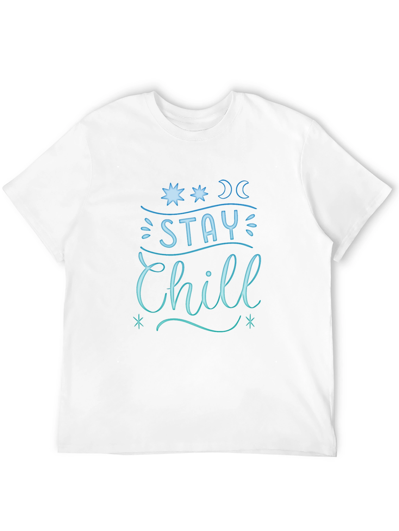 Stay Chill Graphic Tee - Relaxed Fit Black T-Shirt