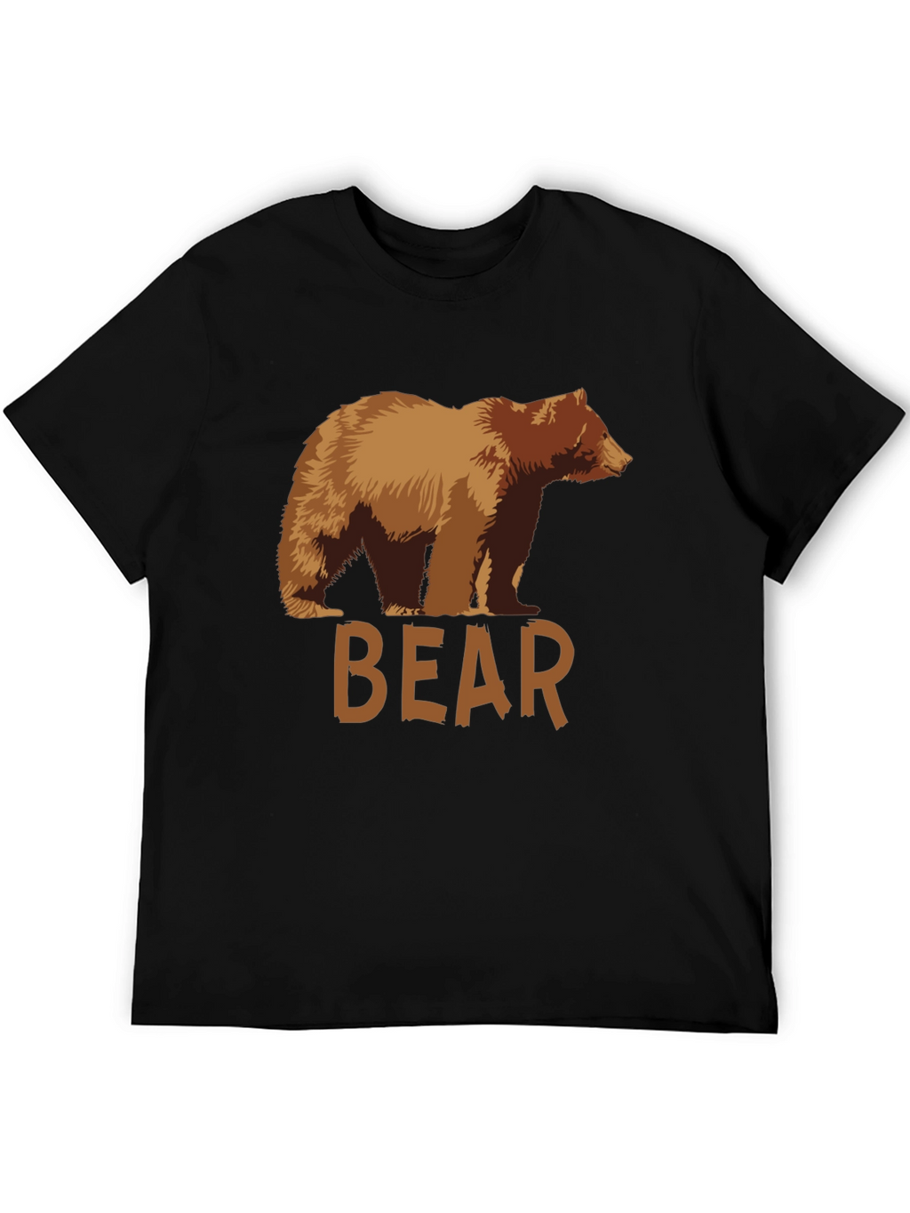 Bear Graphic T-Shirt - Mens Black Tee