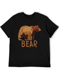 Bear Graphic T-Shirt - Mens Black Tee