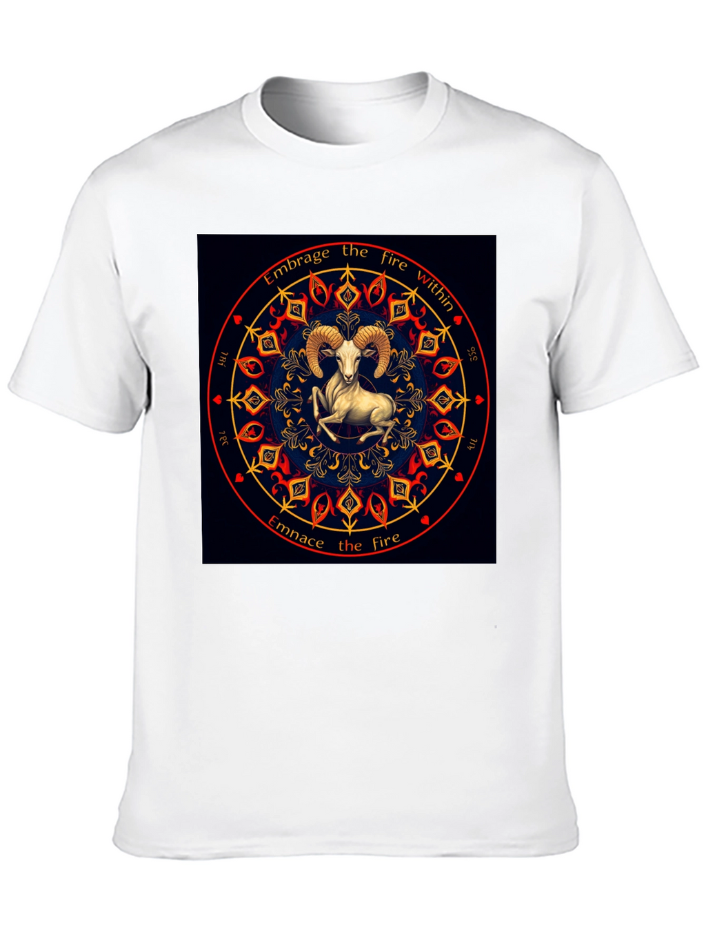 Embrace the Fire Within Aries Zodiac T-Shirt
