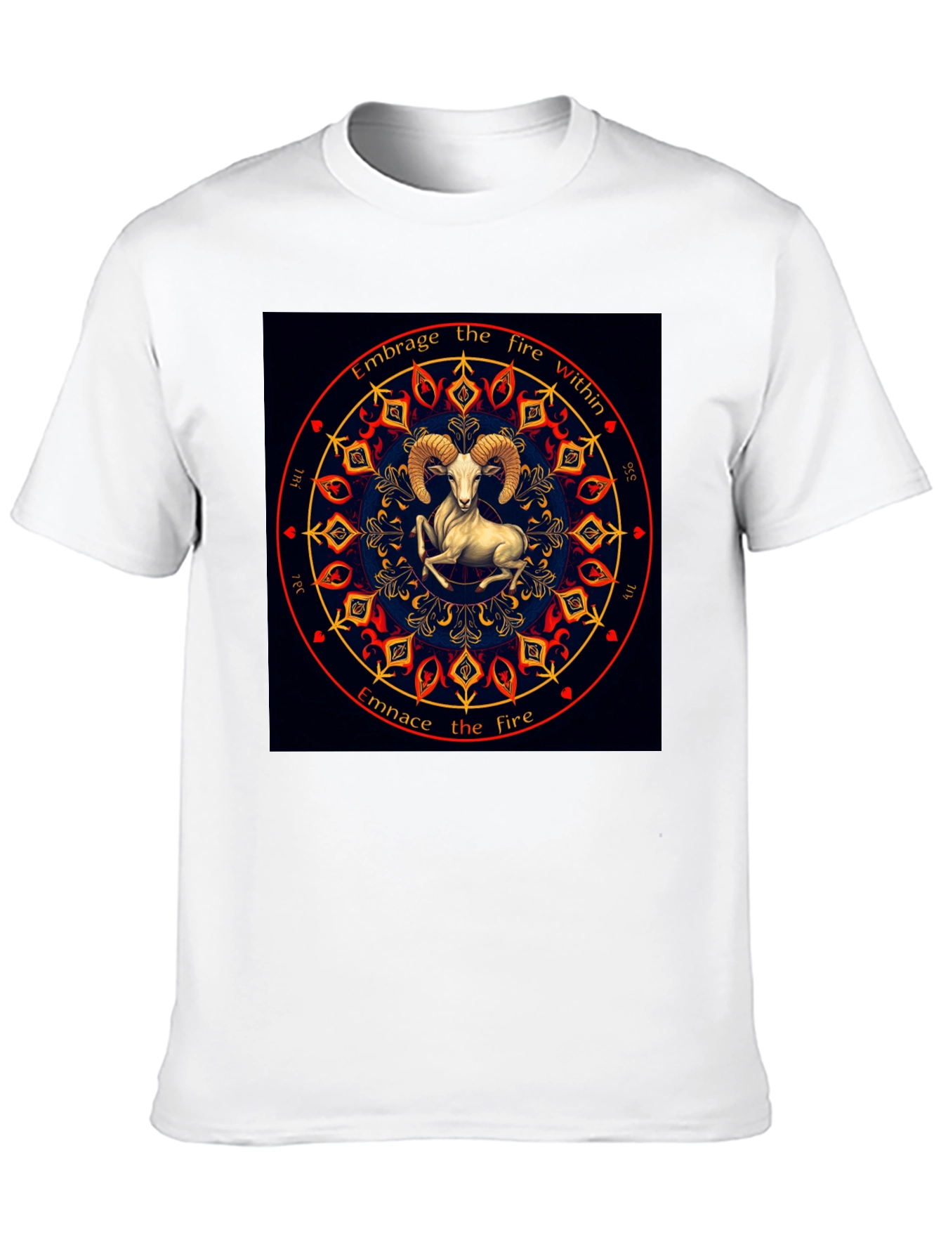 Embrace the Fire Within Aries Zodiac T-Shirt