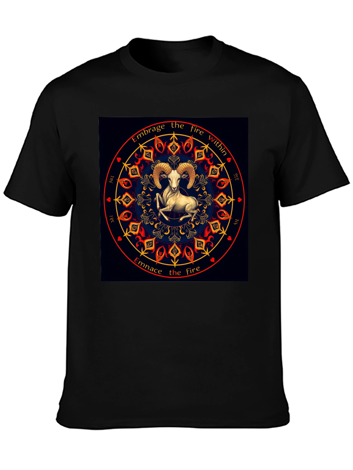 Embrace the Fire Within Aries Zodiac T-Shirt