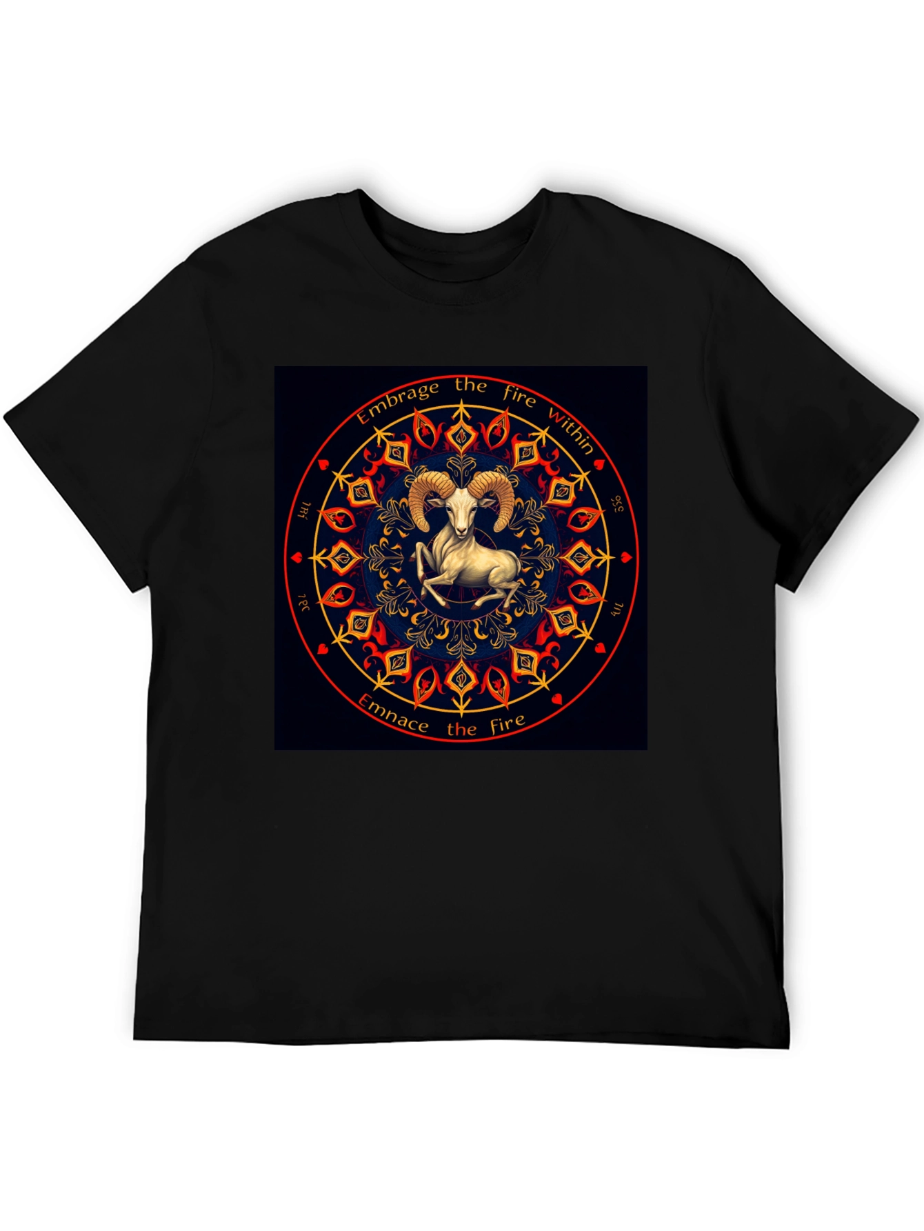 Embrace the Fire Within Aries Zodiac T-Shirt