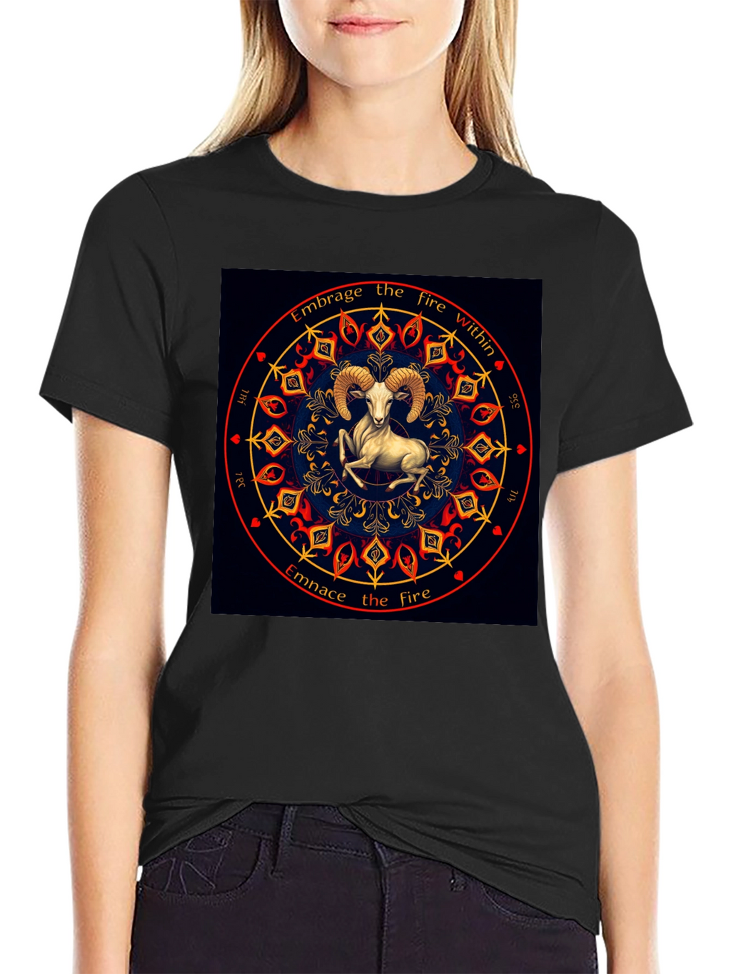 Embrace the Fire Within Aries Zodiac T-Shirt