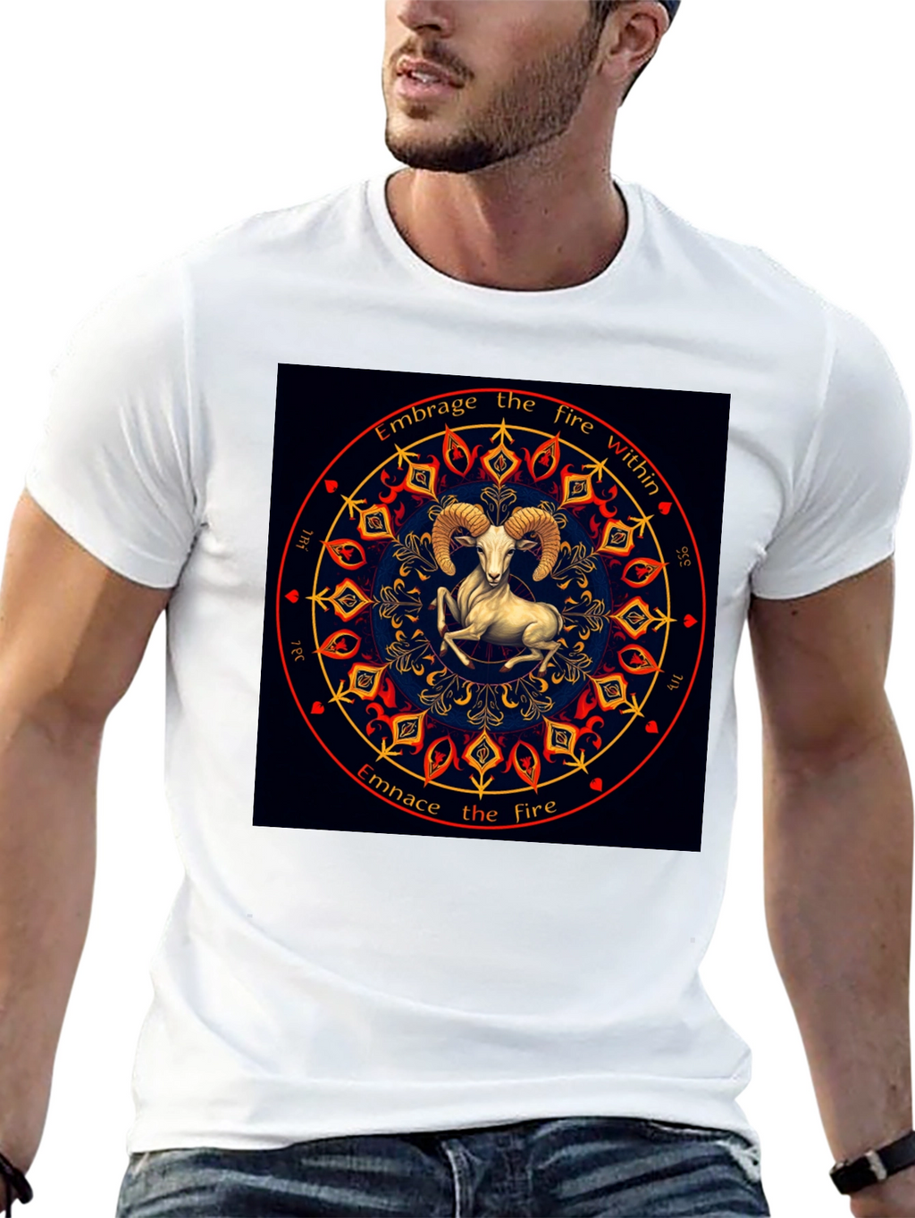 Embrace the Fire Within Aries Zodiac T-Shirt