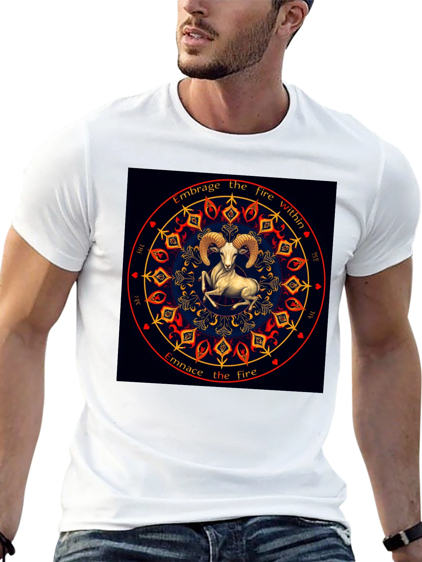 Embrace the Fire Within Aries Zodiac T-Shirt