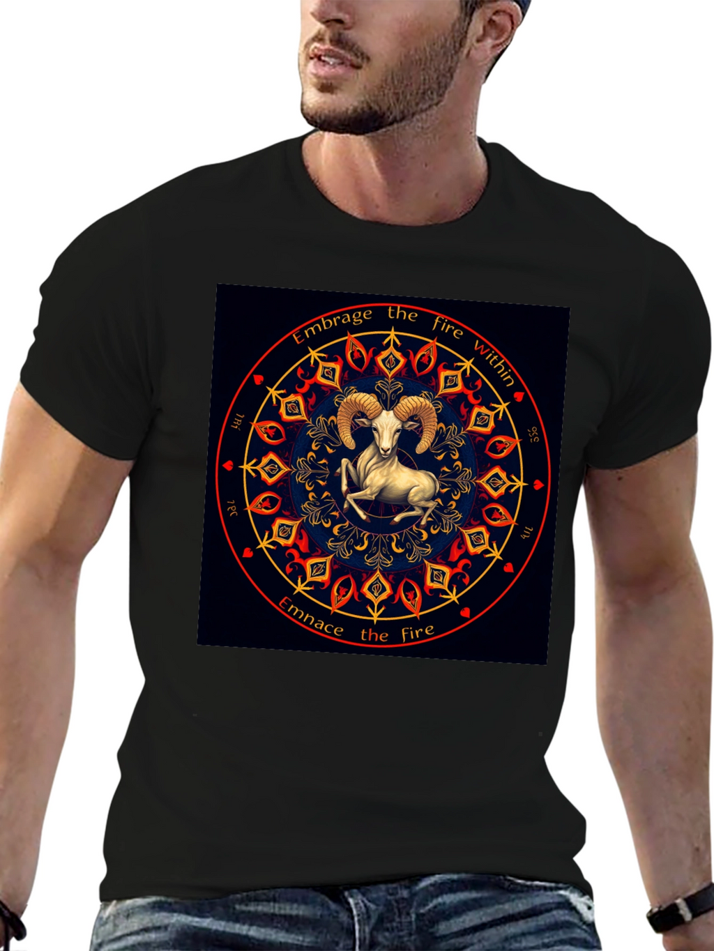 Embrace the Fire Within Aries Zodiac T-Shirt