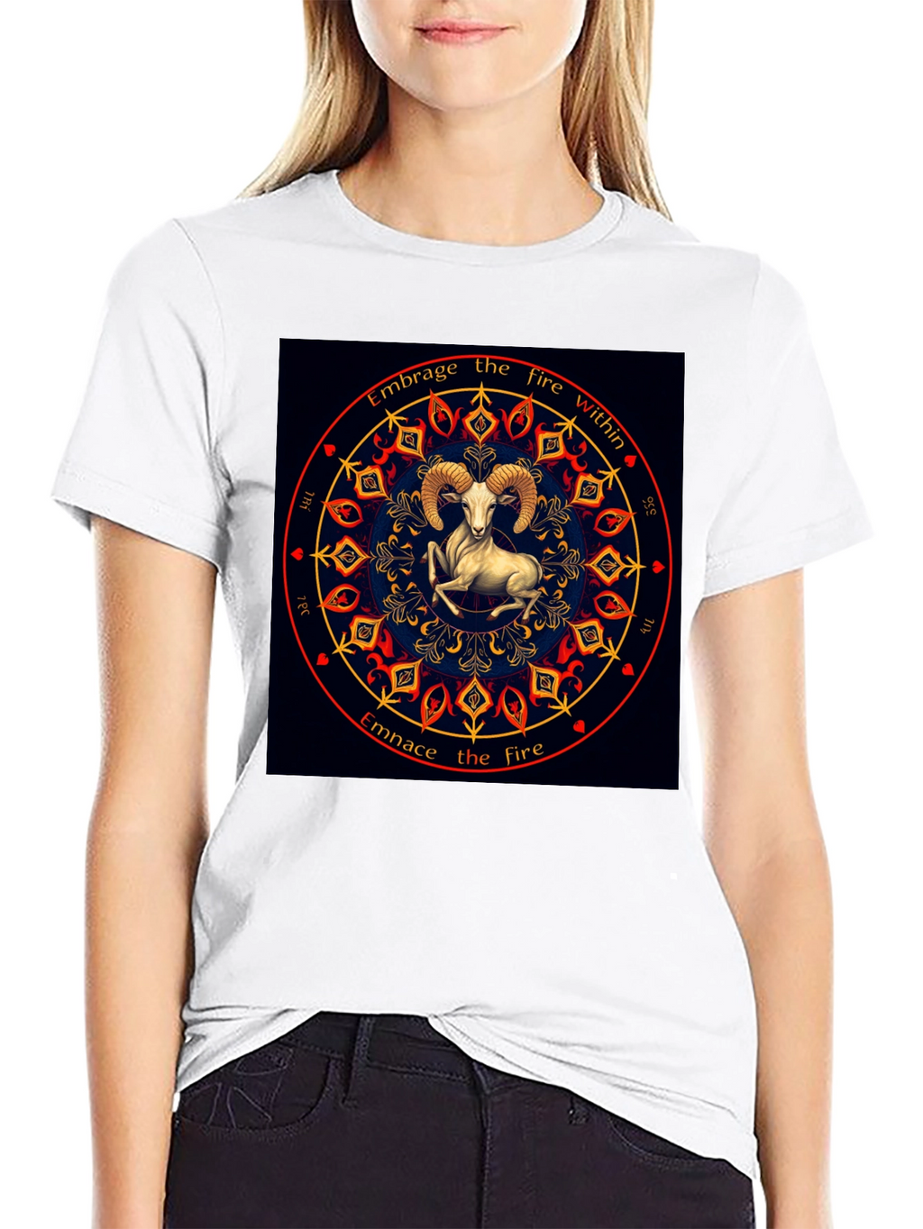 Embrace the Fire Within Aries Zodiac T-Shirt
