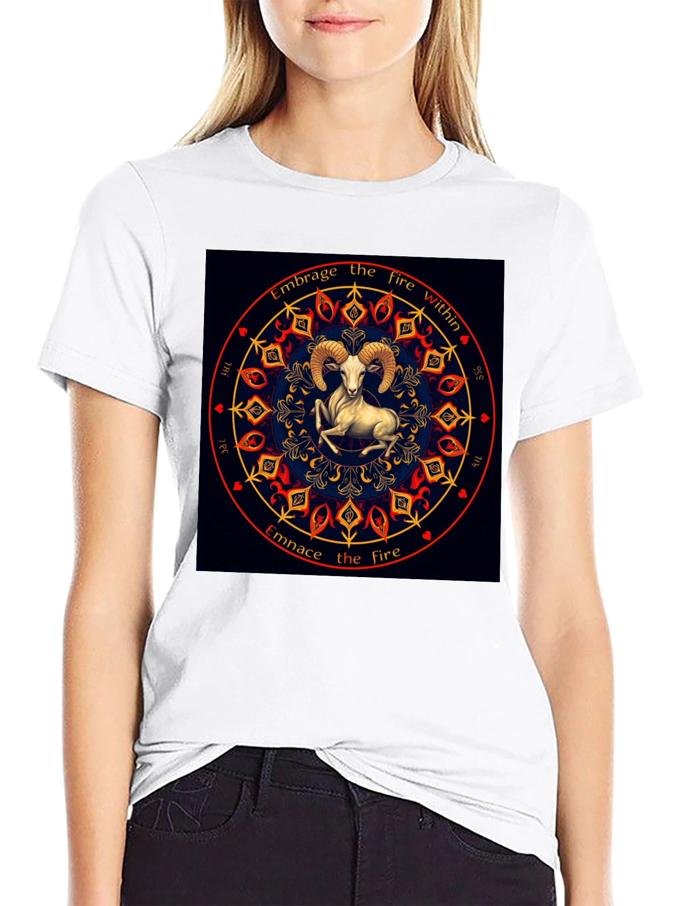 Embrace the Fire Within Aries Zodiac T-Shirt