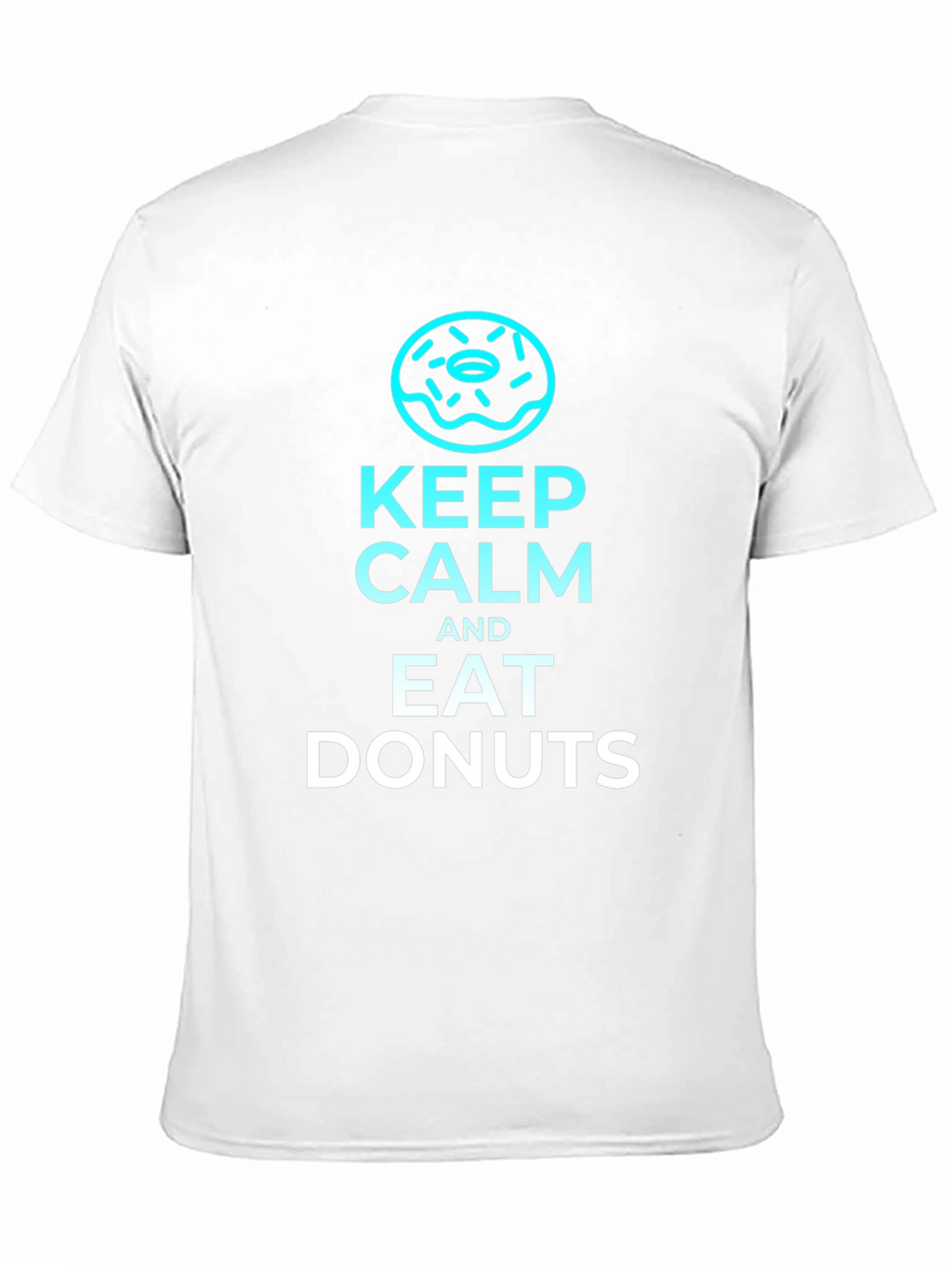 Keep Calm and Eat Donuts Black T-Shirt