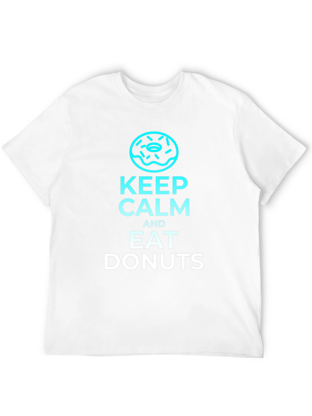 Keep Calm and Eat Donuts Black T-Shirt