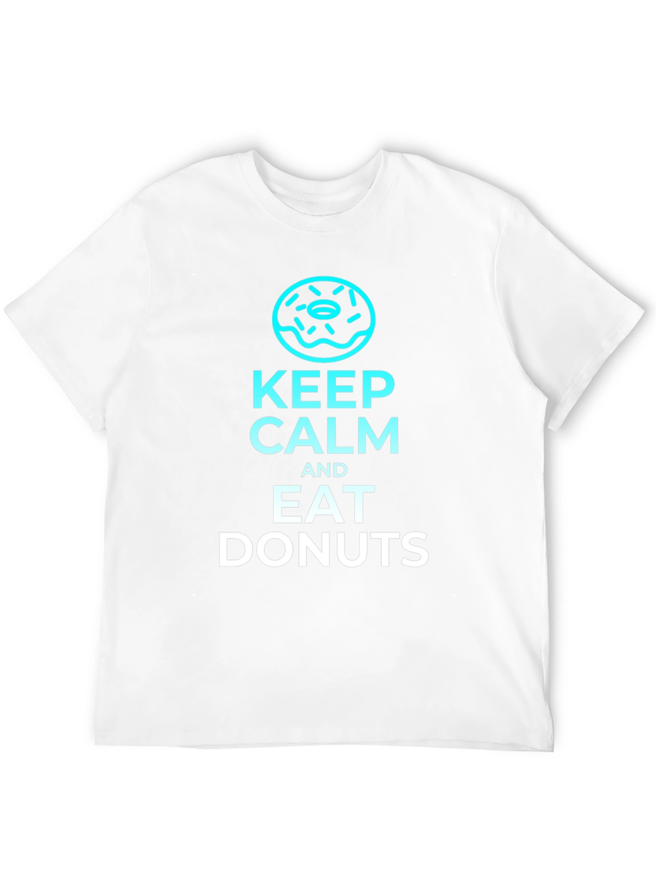 Keep Calm and Eat Donuts Black T-Shirt