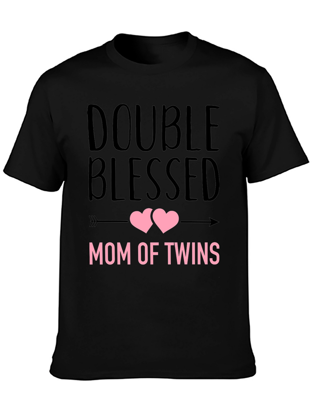 Double Blessed Mom of Twins Graphic T-Shirt