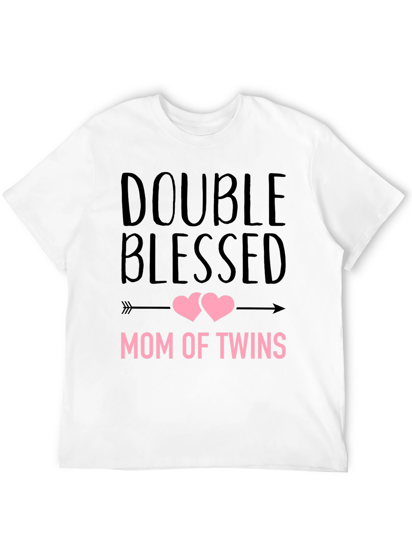 Double Blessed Mom of Twins Graphic T-Shirt