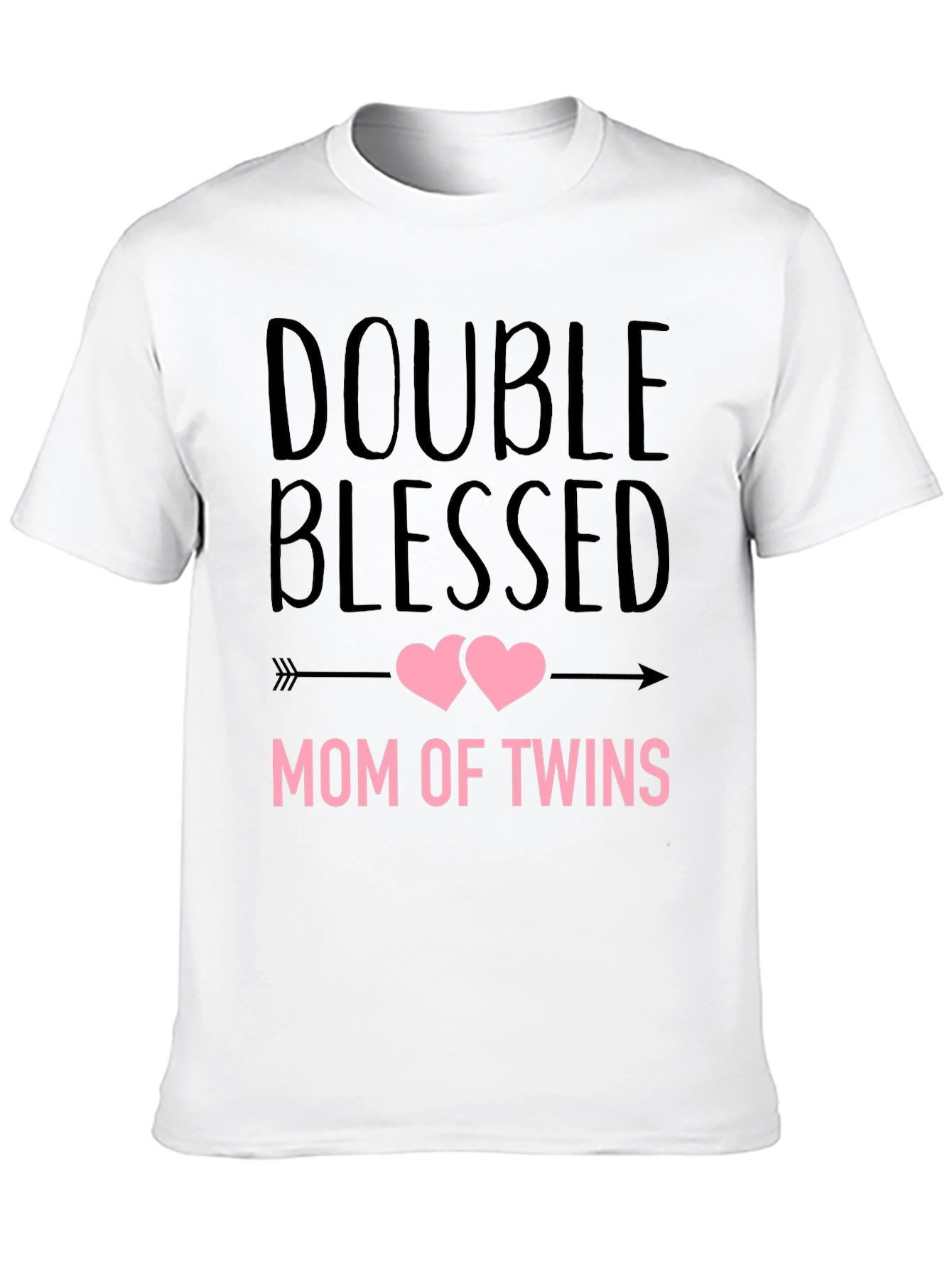 Double Blessed Mom of Twins Graphic T-Shirt