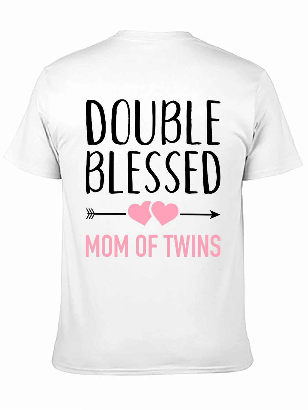 Double Blessed Mom of Twins Graphic T-Shirt