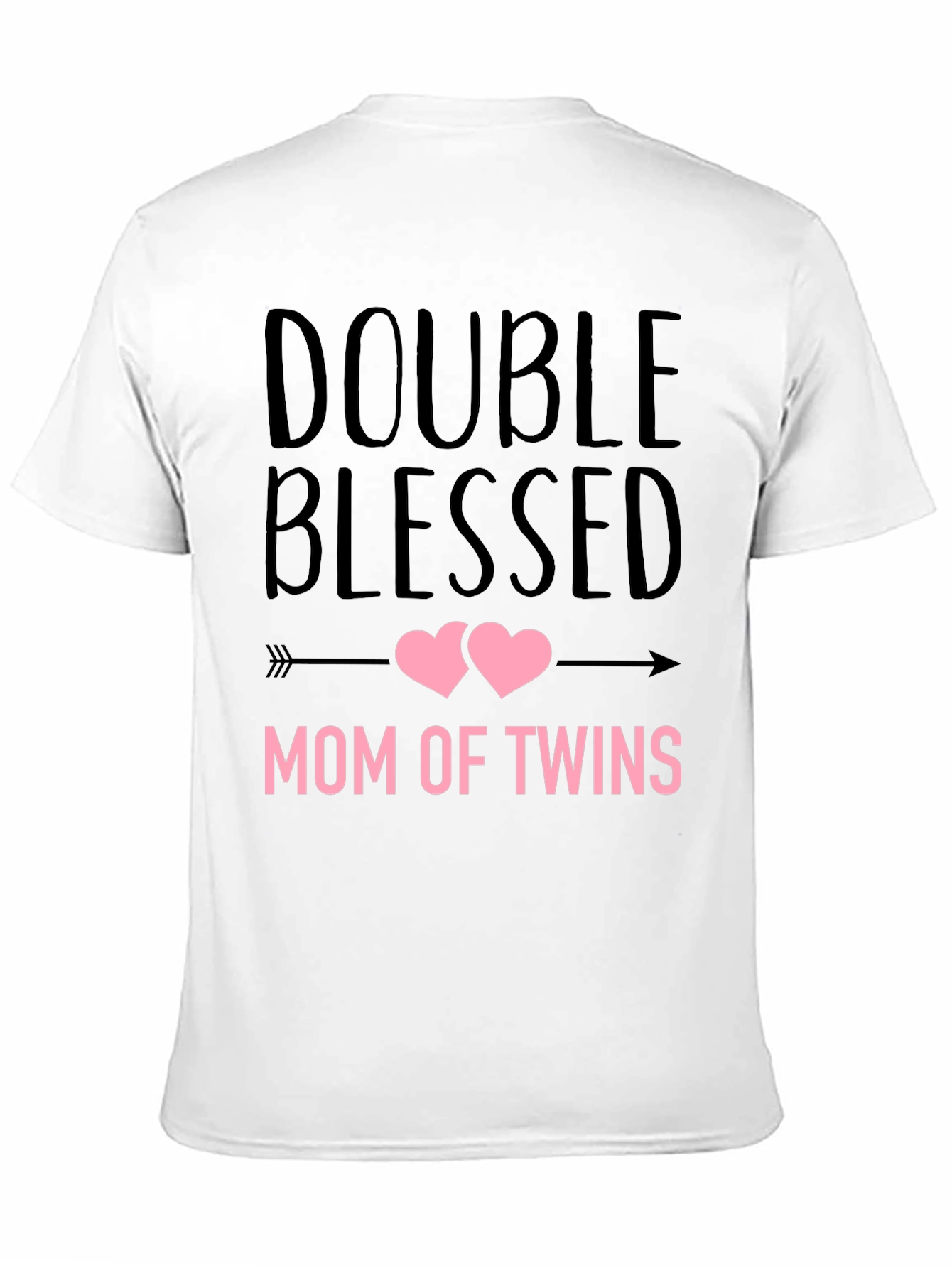 Double Blessed Mom of Twins Graphic T-Shirt