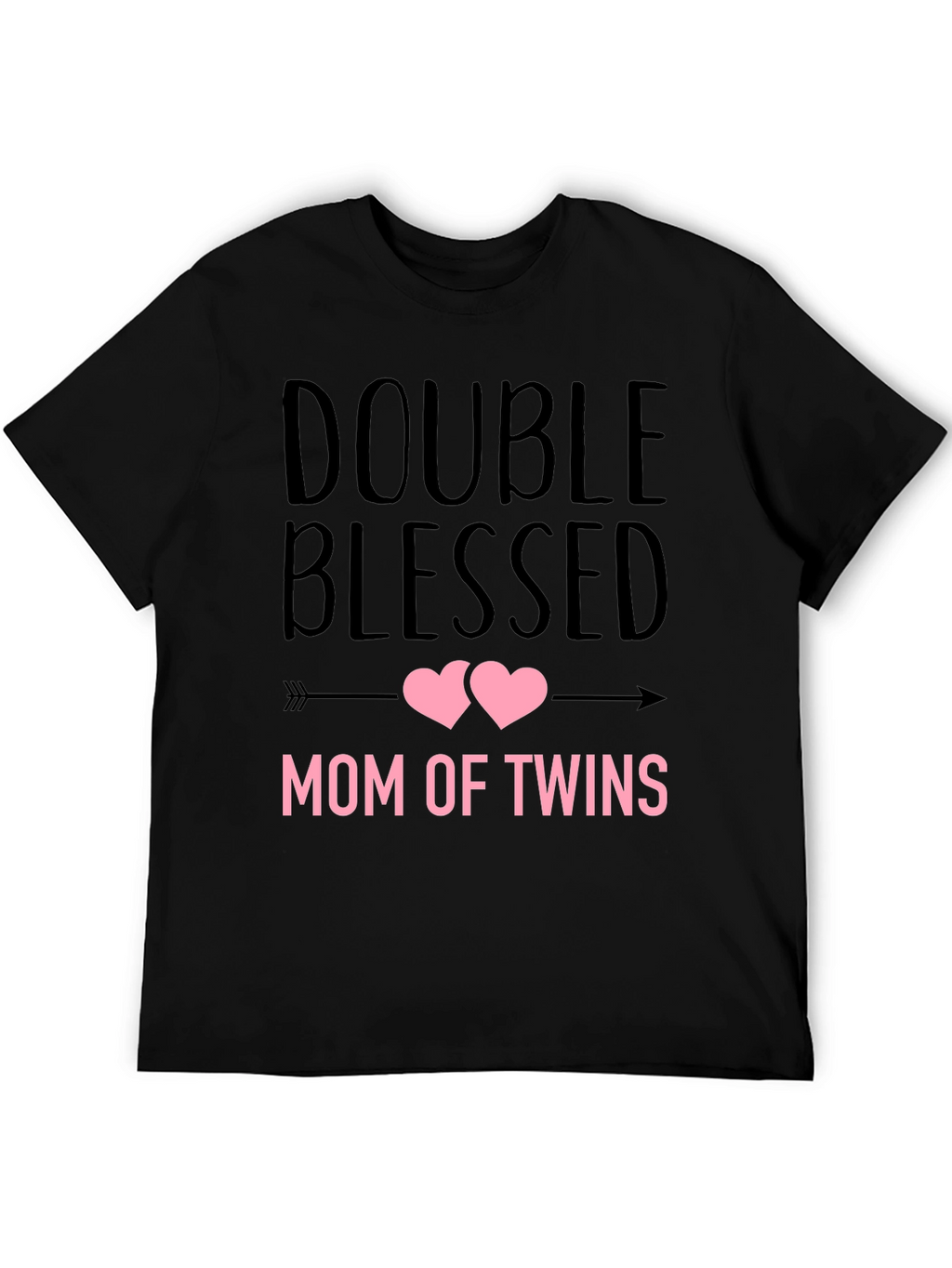 Double Blessed Mom of Twins Graphic T-Shirt