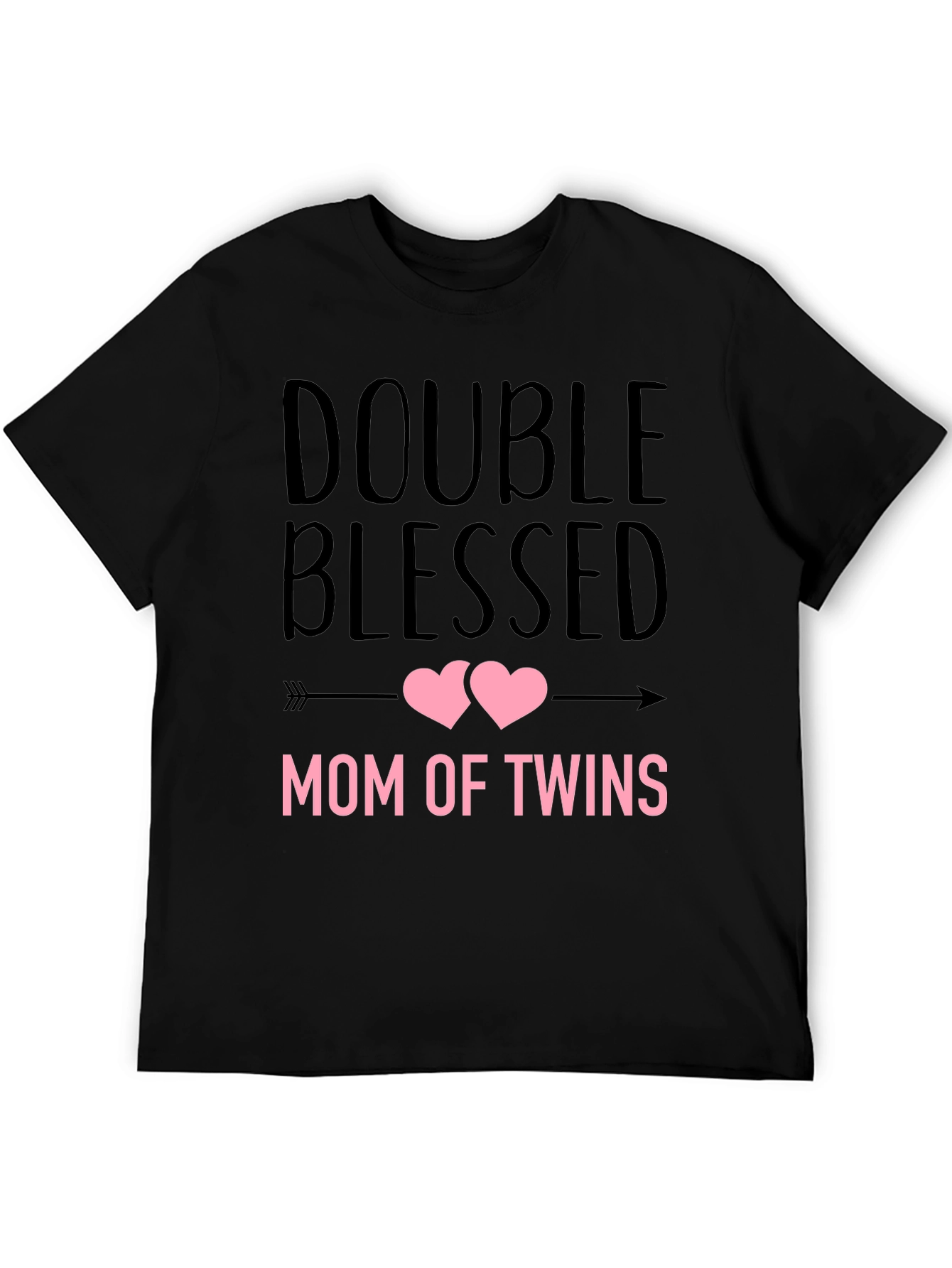Double Blessed Mom of Twins Graphic T-Shirt