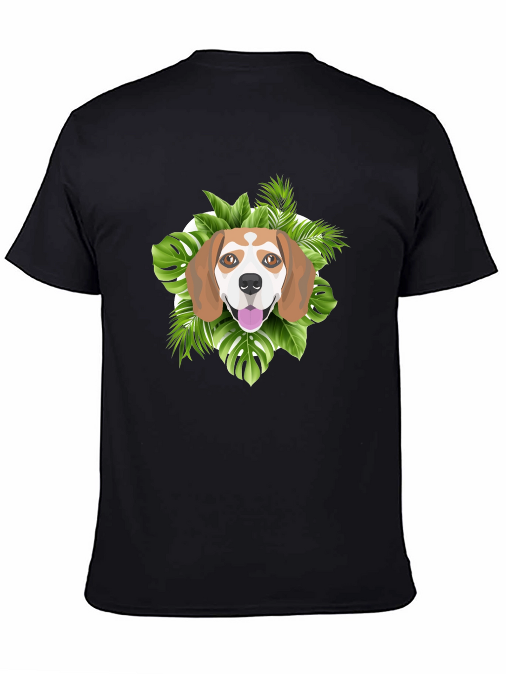 Dog Graphic Tee - Tropical Beagle Print