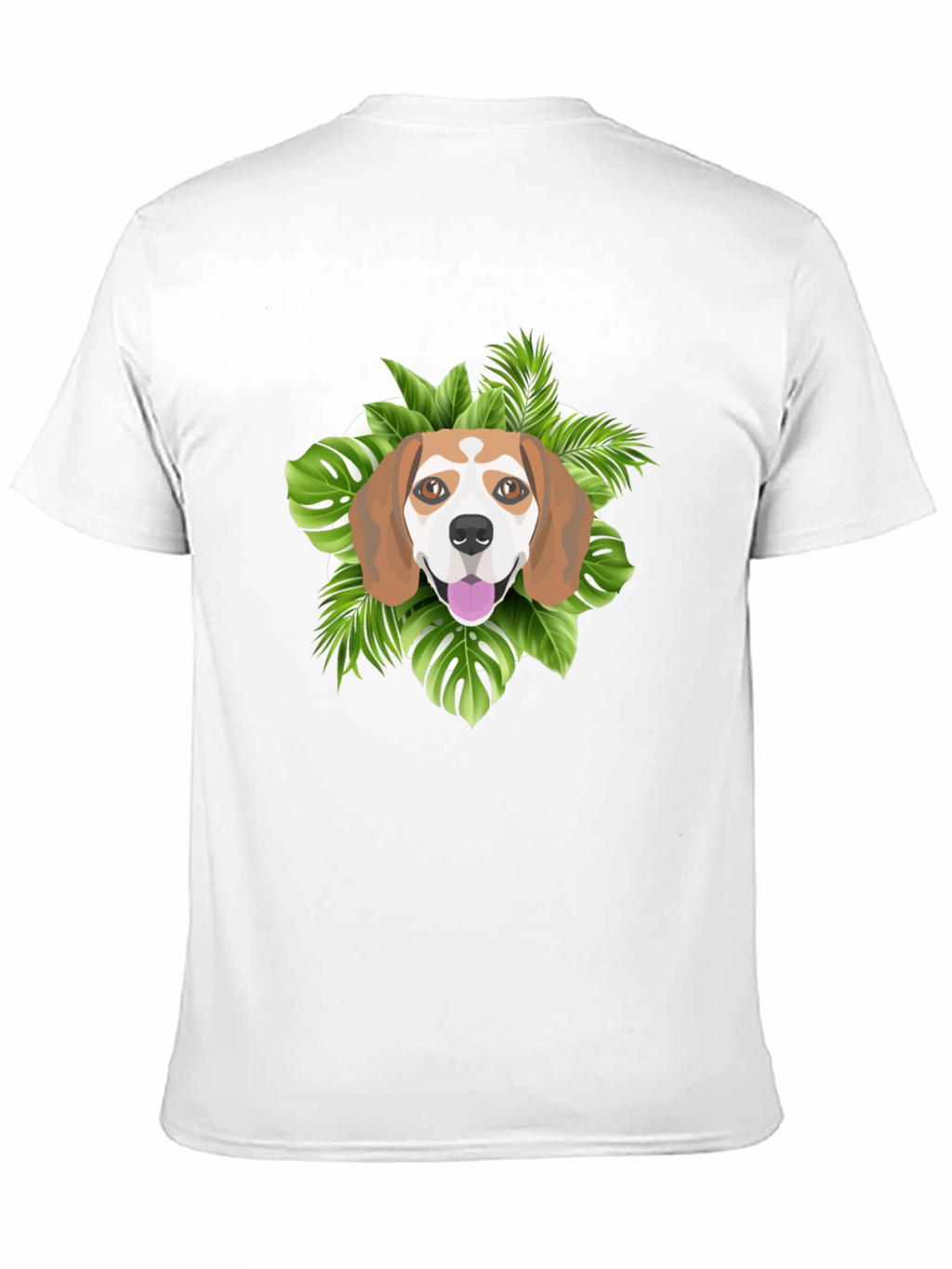 Dog Graphic Tee - Tropical Beagle Print