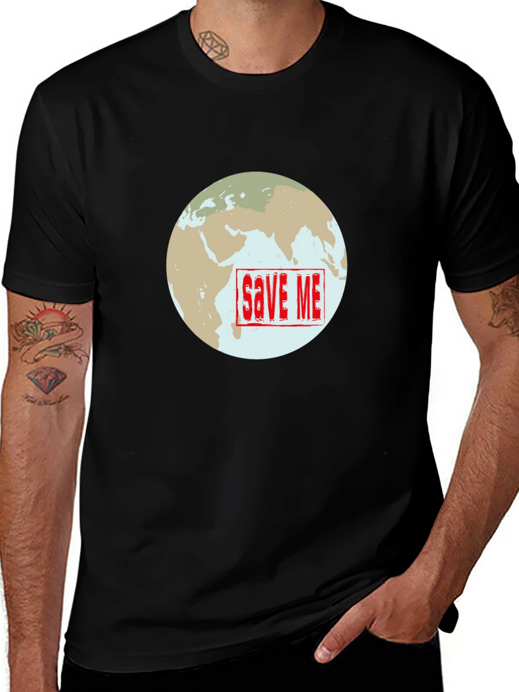 Save Me Earth T-Shirt - Climate Awareness
