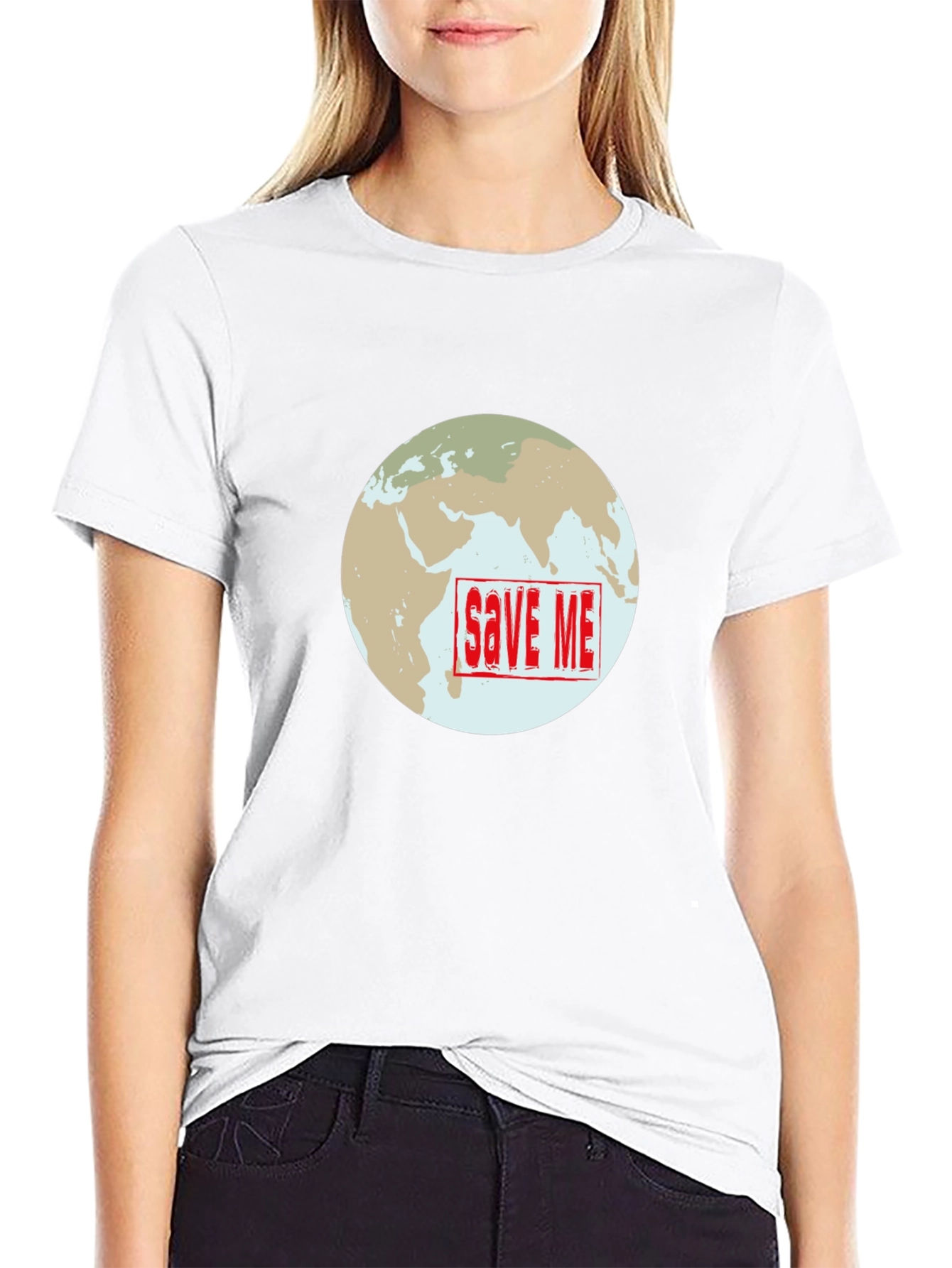 Save Me Earth T-Shirt - Climate Awareness