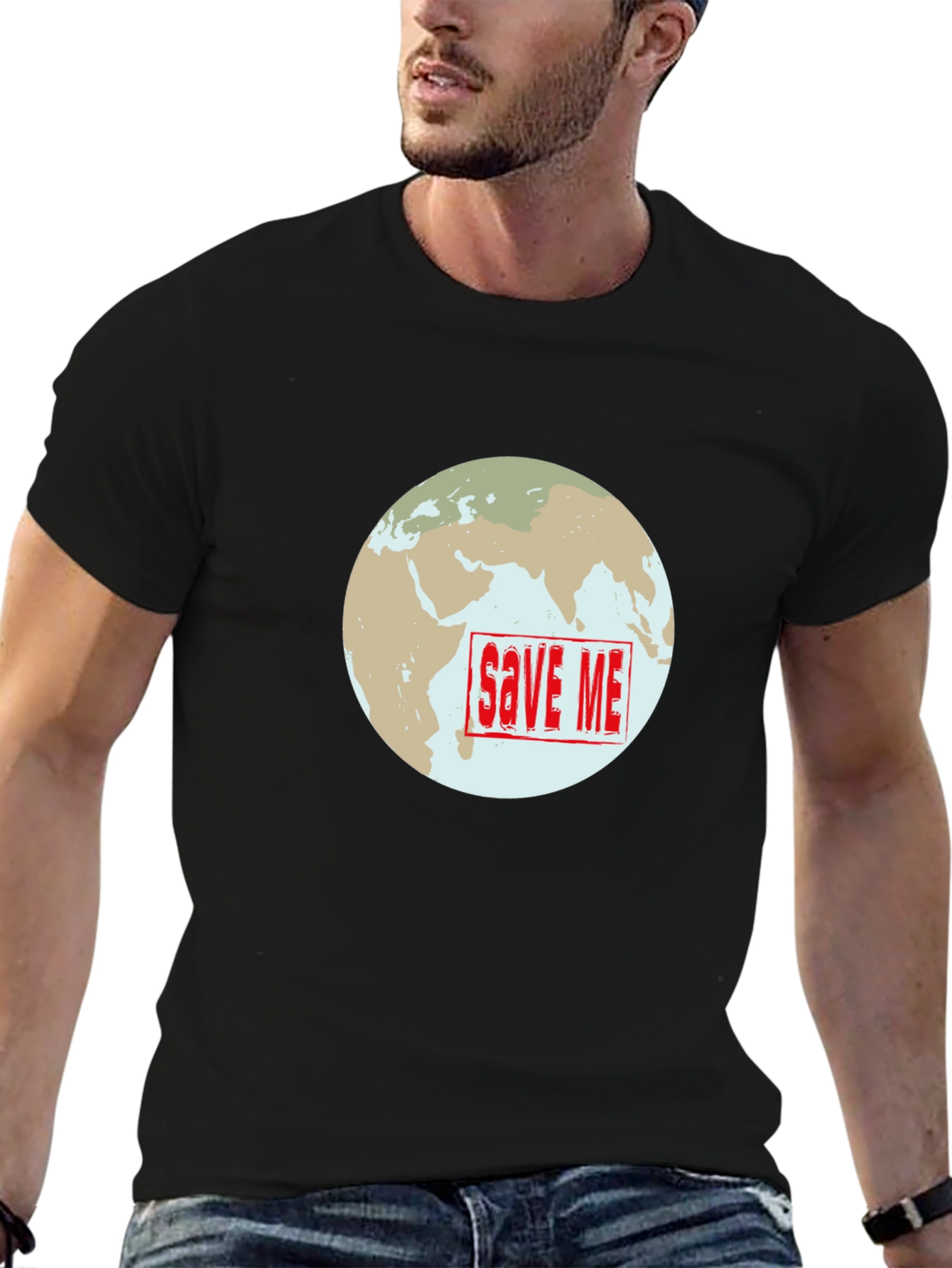 Save Me Earth T-Shirt - Climate Awareness