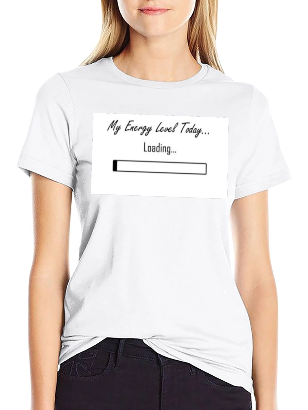 My Energy Level Today Loading Funny T-Shirt