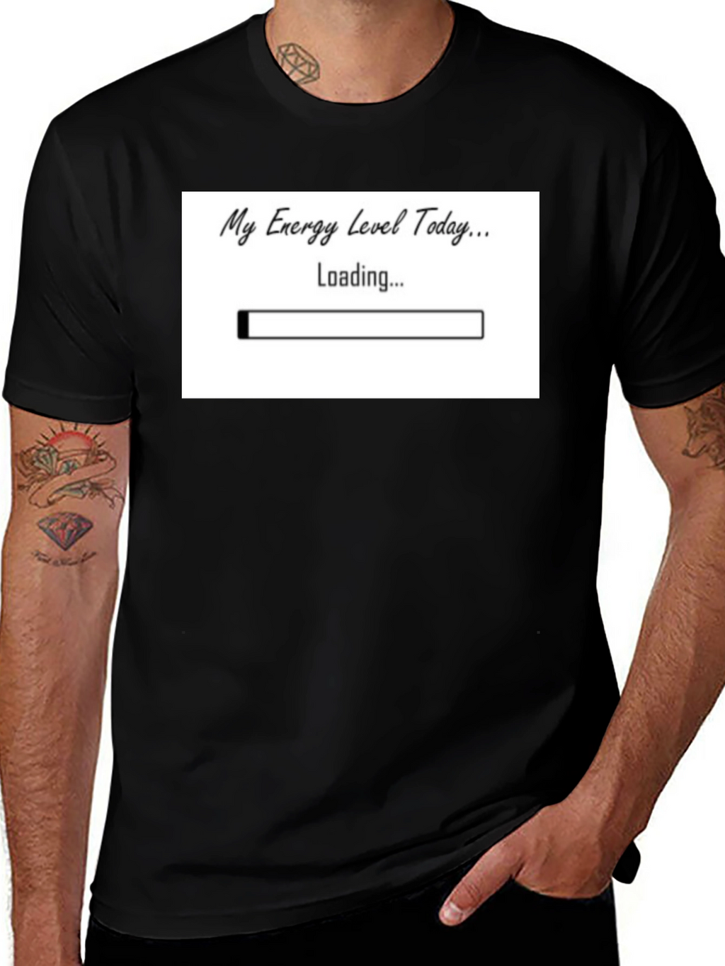 My Energy Level Today Loading Funny T-Shirt