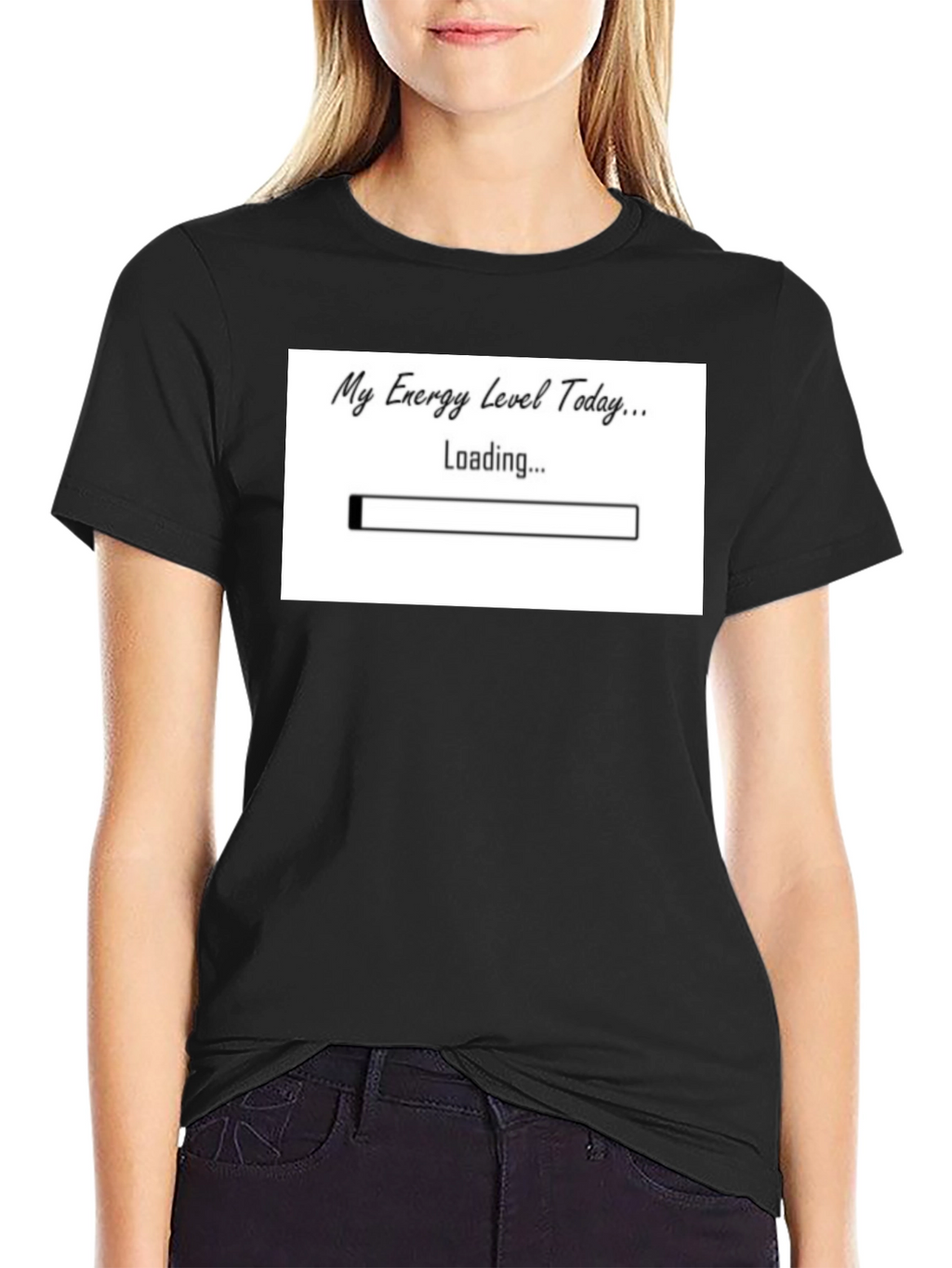 My Energy Level Today Loading Funny T-Shirt