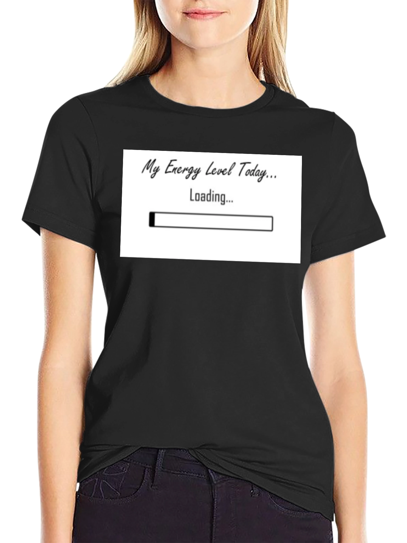 My Energy Level Today Loading Funny T-Shirt