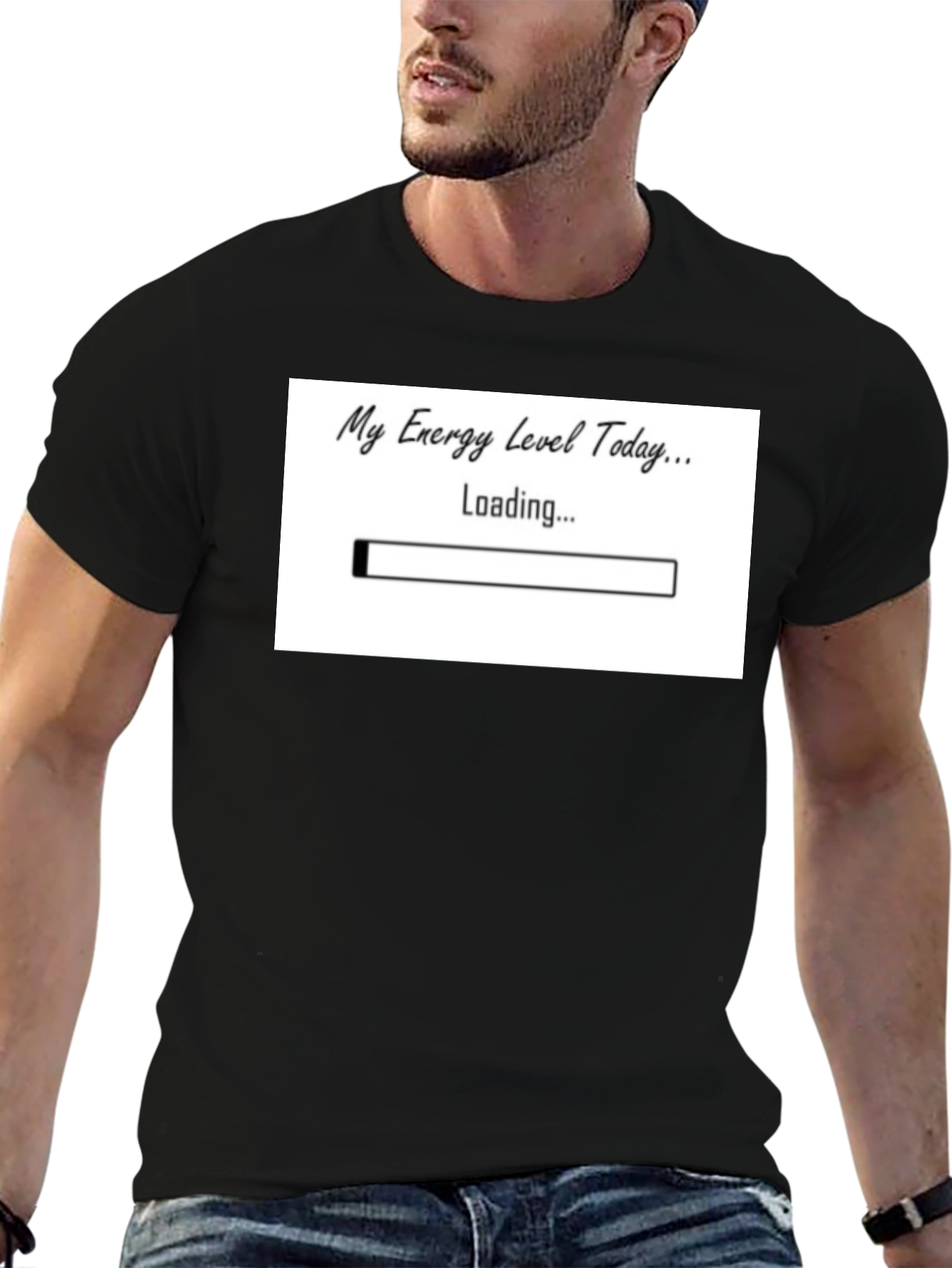 My Energy Level Today Loading Funny T-Shirt
