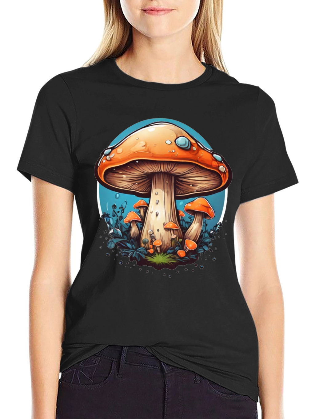 Mushroom Graphic Tee - Funky Style