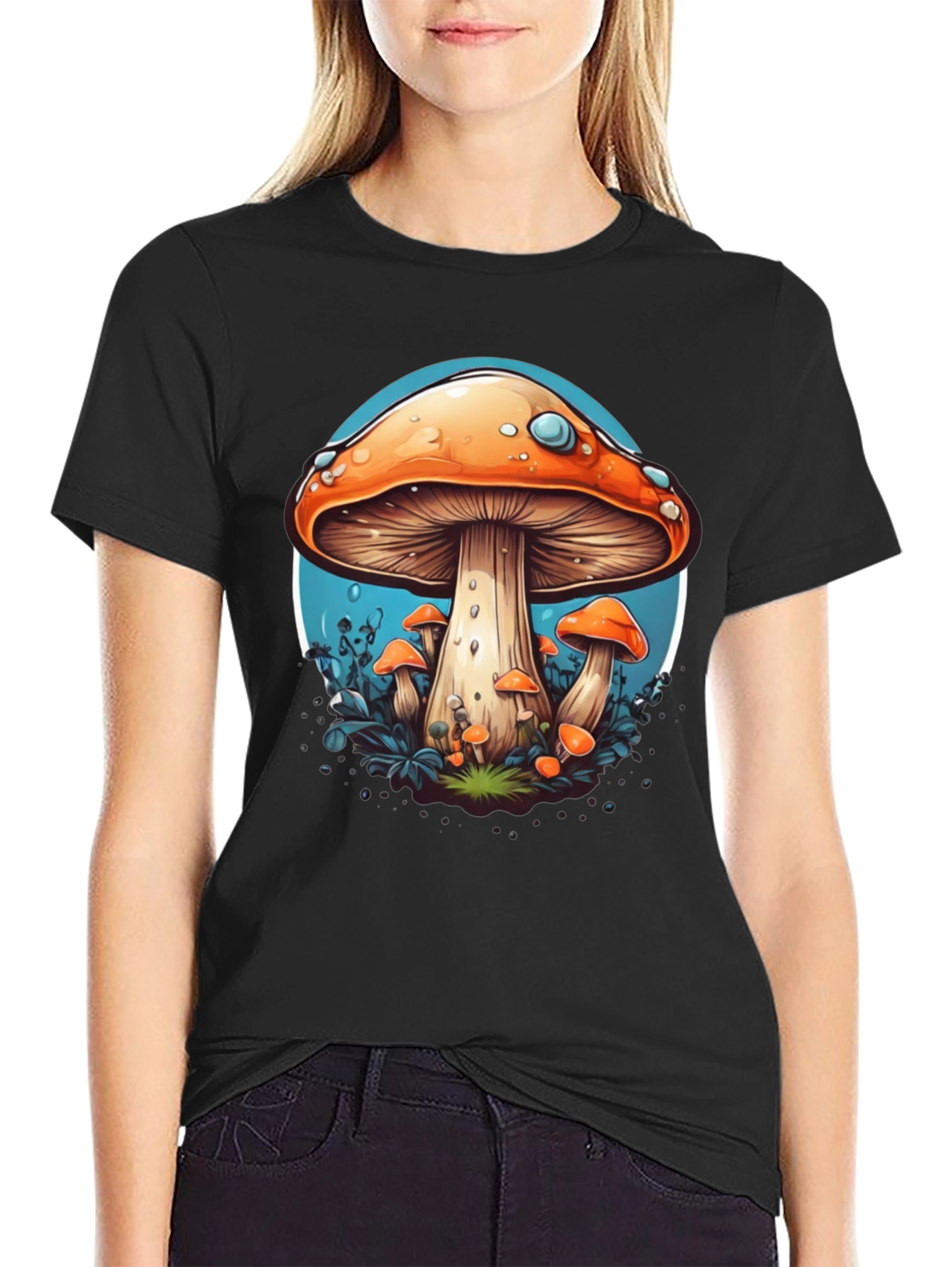 Mushroom Graphic Tee - Funky Style