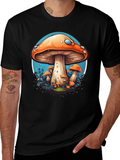 Mushroom Graphic Tee - Funky Style
