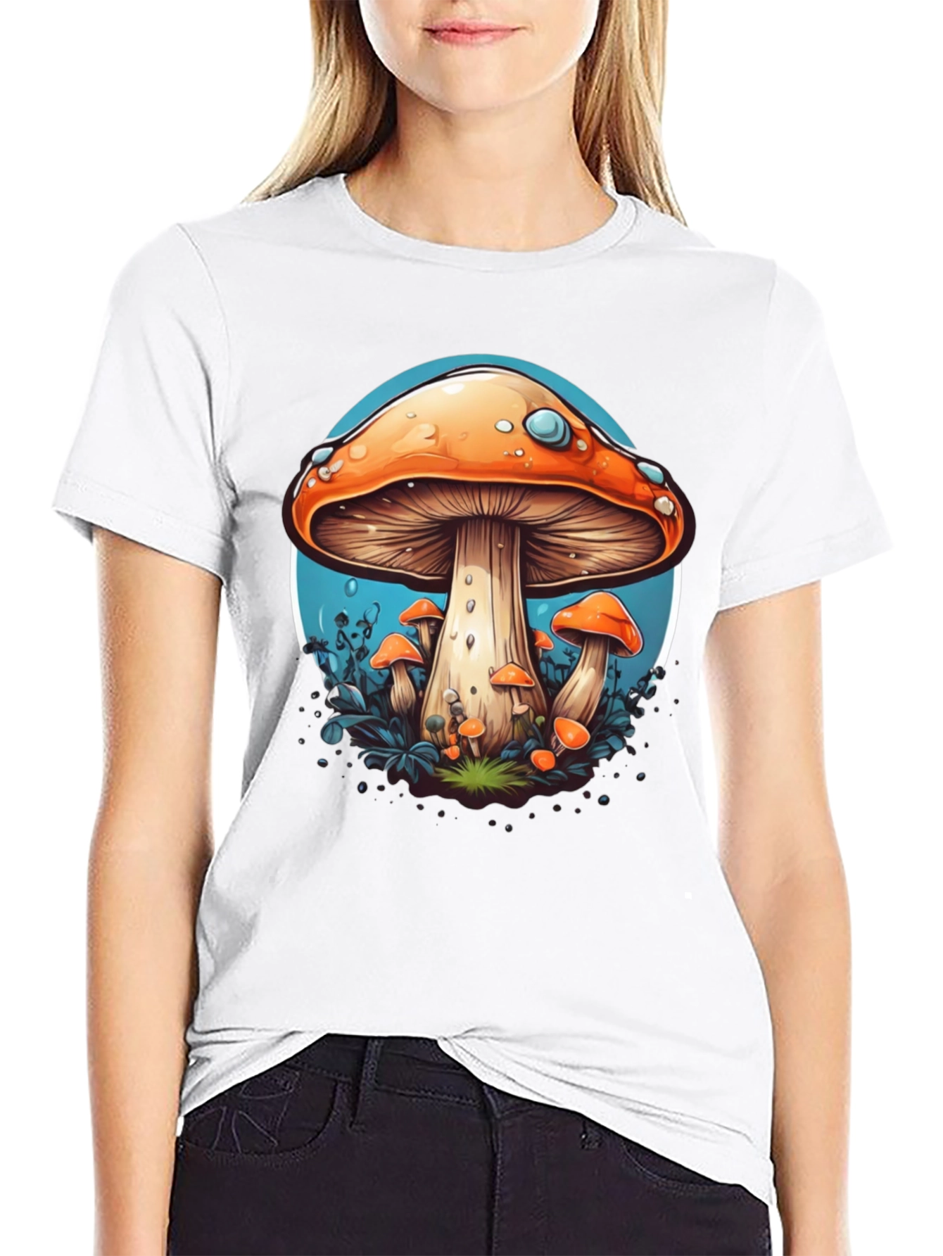 Mushroom Graphic Tee - Funky Style