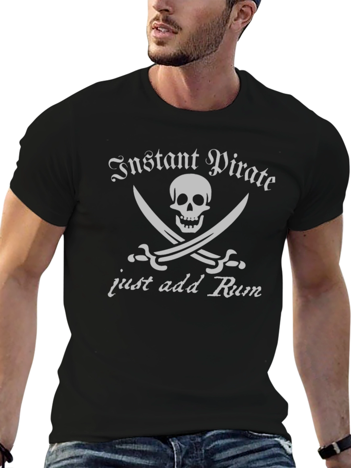 Instant Pirate T-Shirt - Add Rum for Adventure!